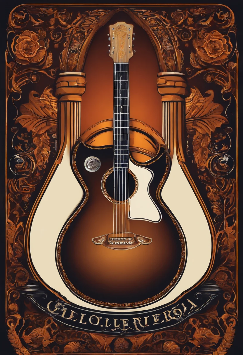 Guitarra eletrica cerveja logo