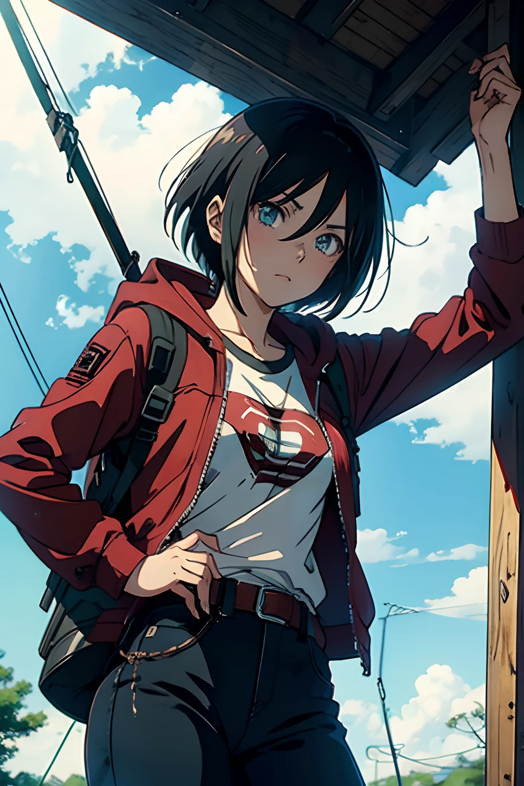 mikasa ackerman, 80s style