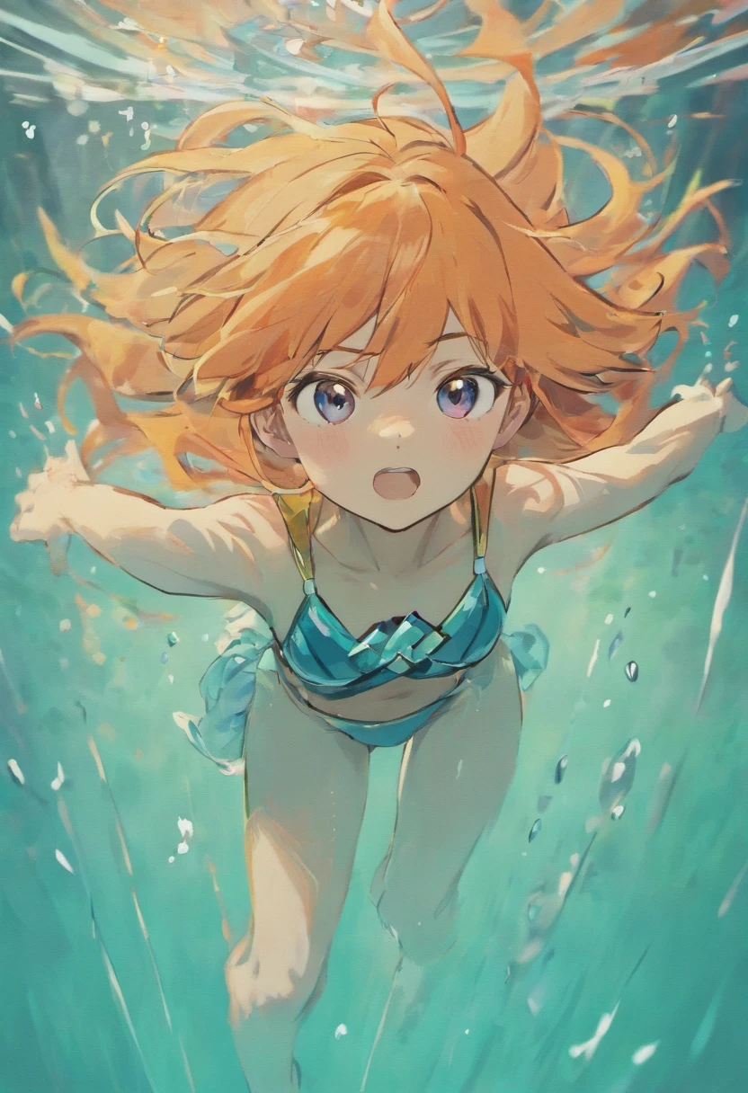 Nishikigoi swimming gracefully　１bolt