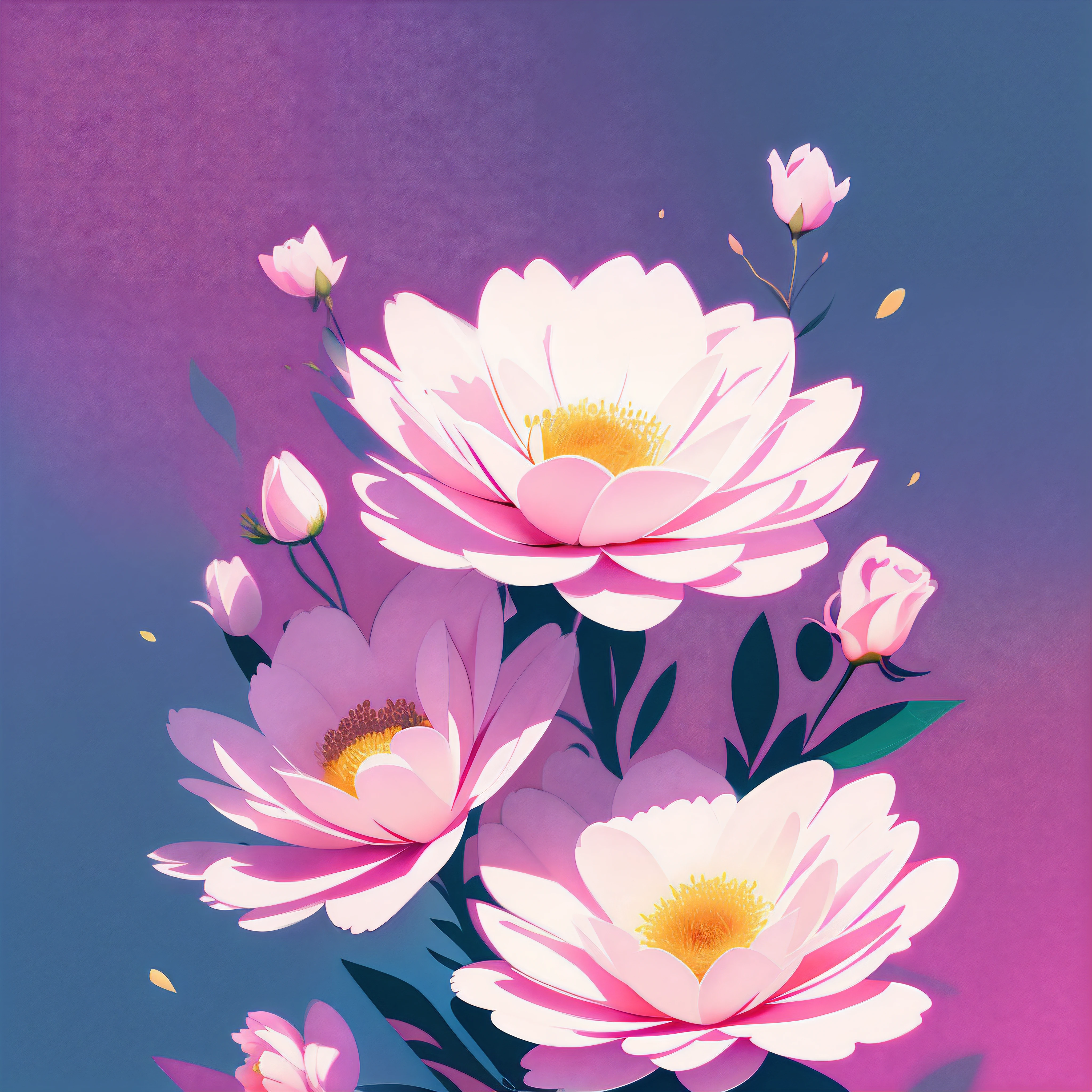 {masterpiece} Description: A simple and bottomless masterpiece, ideal to print on a t-shirt and convey a minimalist and elegant style. The image features an abstract drawing of a stylized flower. With soft lines and delicate contours, the flower exudes delicacy and harmony. The subtle details give a touch of sophistication to the design, while the absence of background allows the flower to be the focal point. The choice of soft colors, such as shades of pink and white, adds a serene look to the work. This simple, bottomless masterpiece will be perfect for printing on a T-shirt, offering a modern and charming look. Tags: Masterpiece, Print, T-shirt, Simple, No bottom, Abstract drawing, Stylized flower, Soft lines, Delicate contours, Delicacy, Harmony, Subtle details, Sophistication, Soft colors, Pink, White, Serenity, Modern, Charming.:: floral::1 moonlight::1 DSLR::1 baby blue color::1 --v 4 --quality 2