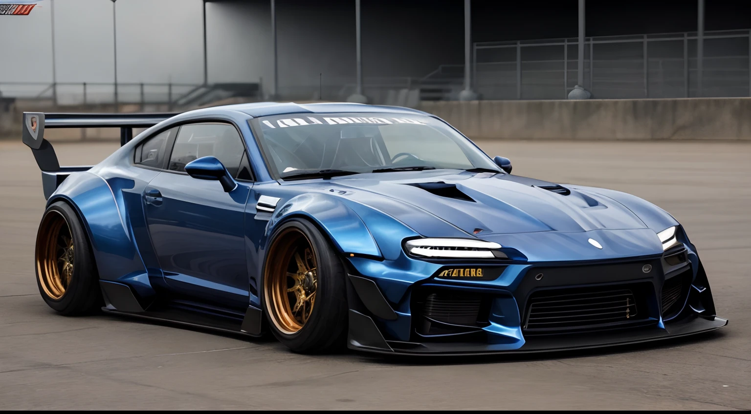 (LB-WORKS Full Complete: Liberty Walk)、(86 GT)、(Flashy design)、Live-action、in detail、Deep Rim、Wide tires、car park、