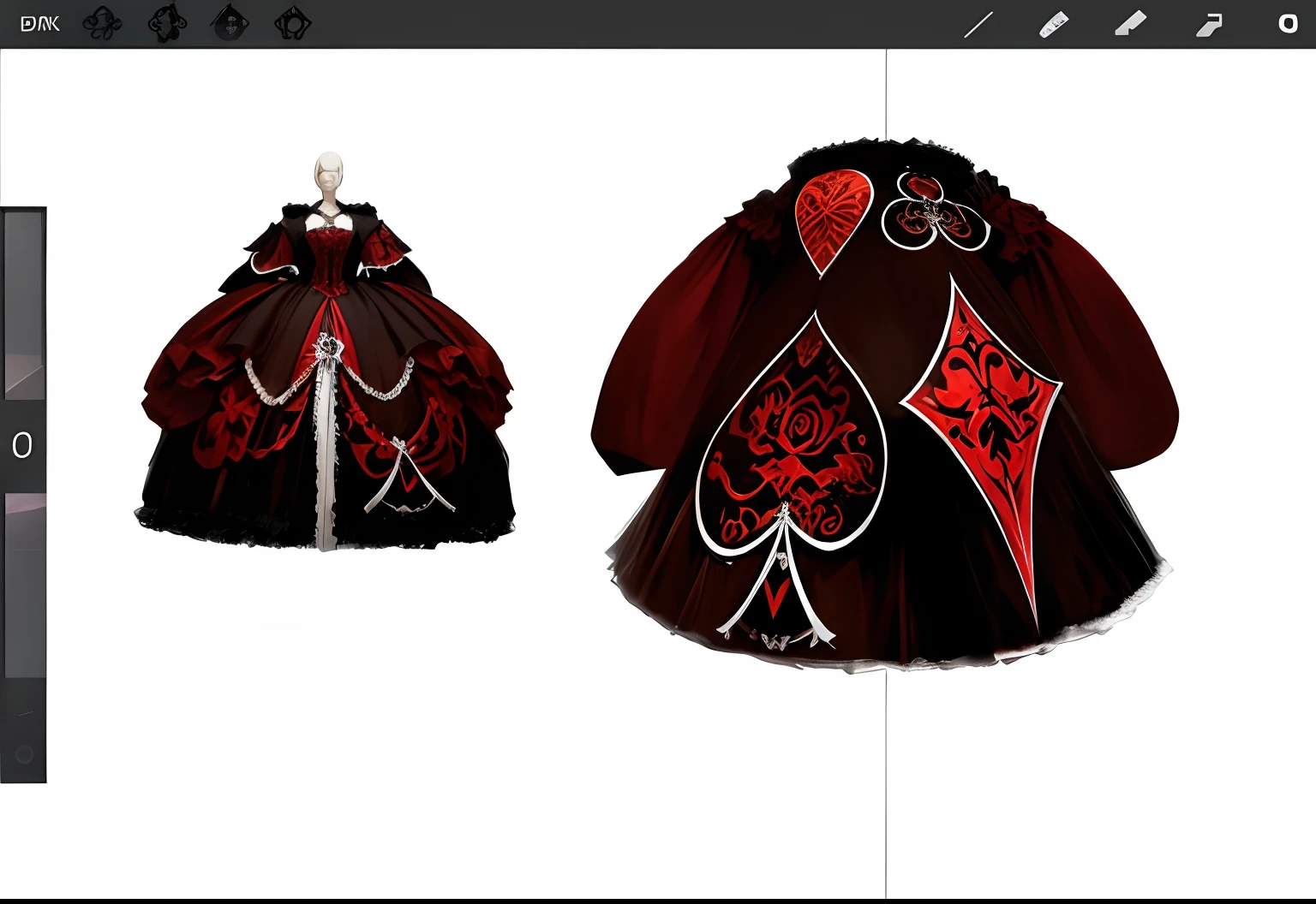 Dark Gothic exaggerated