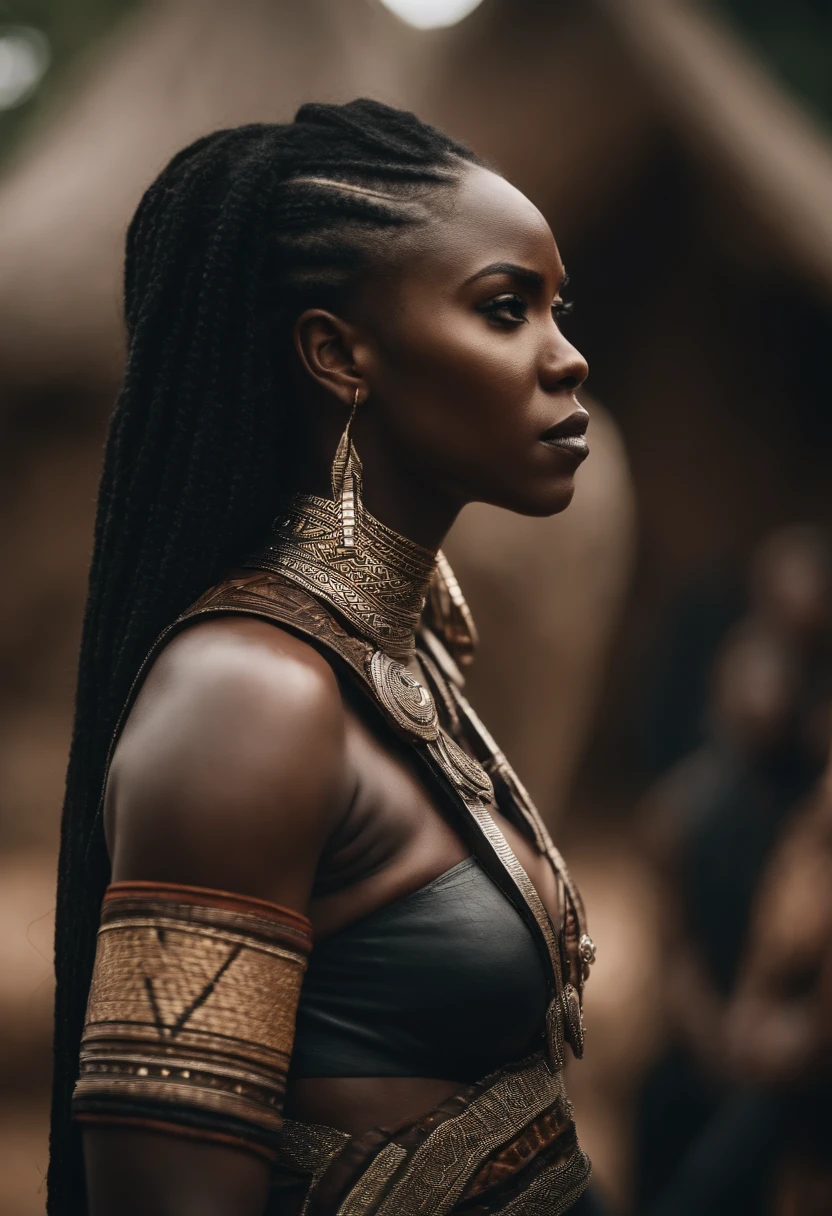 TIWA SAVAGE AS A WAKANDAN WARRIOR, DETAILS, GOOD SKIN