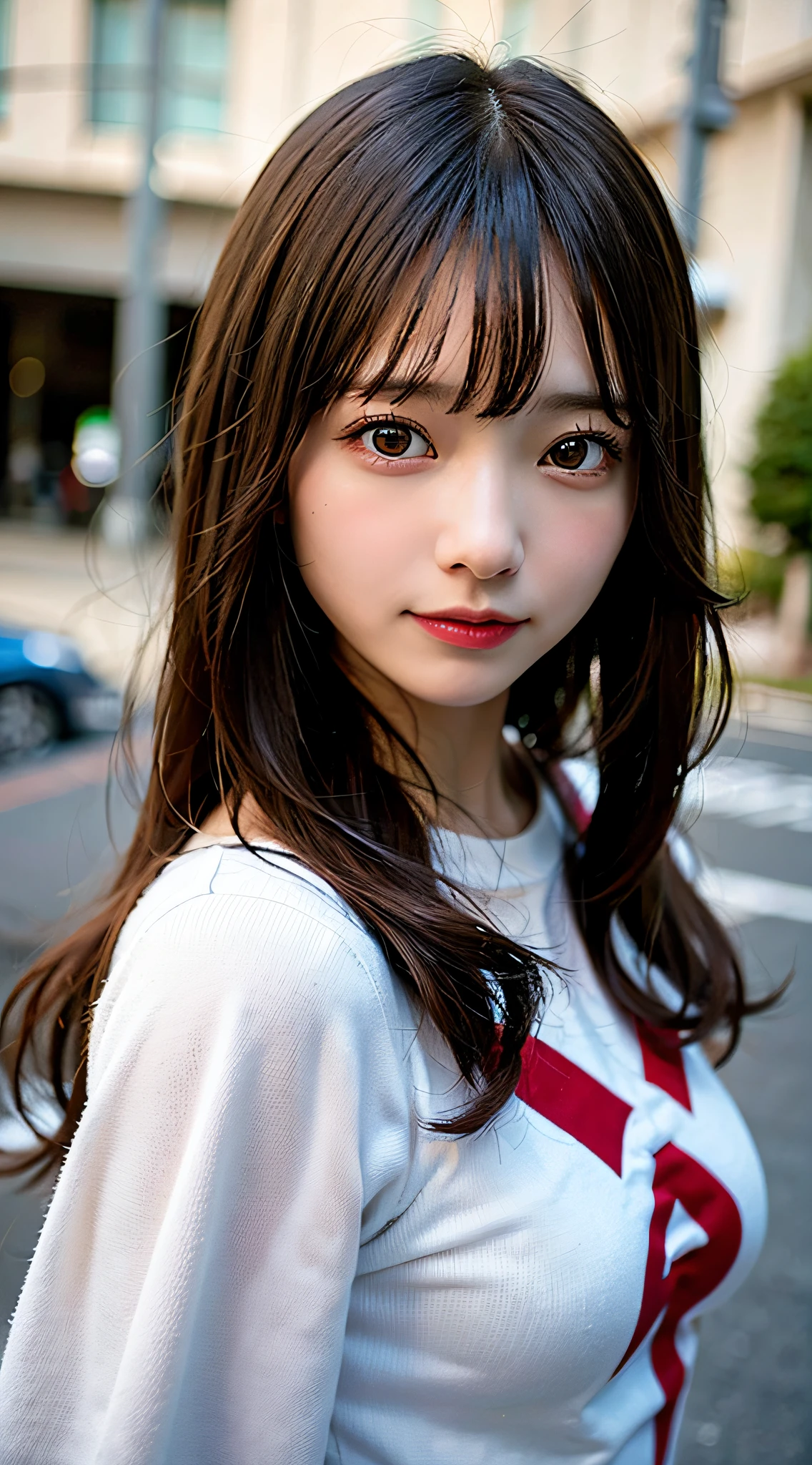 (8K, Raw photo:1.2)Detailed face and eyes,Best Quality, 超A high resolution, Highly detailed ,intricate detailes ,masutepiece ,Cute Girl , Soft cinematic light, Hyper-detailing,foco nítido, High quality,student clothes,  dripping from,