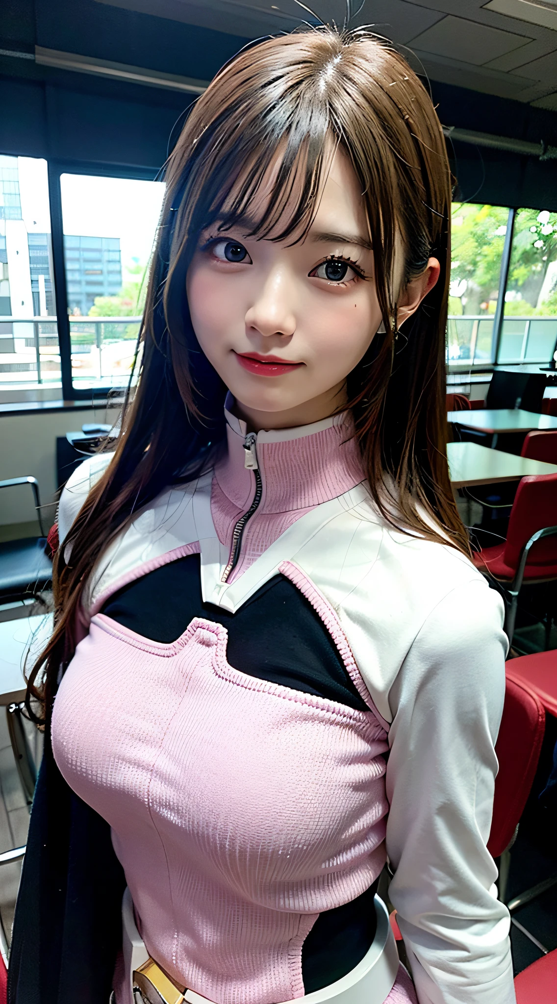 tokusatsu, Superhero,Tokusatsu Pink, (8K, Raw photo:1.2)Detailed face and eyes,Best Quality, 超A high resolution, Highly detailed ,intricate detailes ,masutepiece ,Cute Girl , Soft cinematic light, Hyper-detailing,Sharp Focus, High quality, tits out