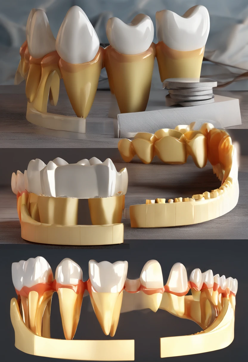 3D teeth,looking at book,k hd