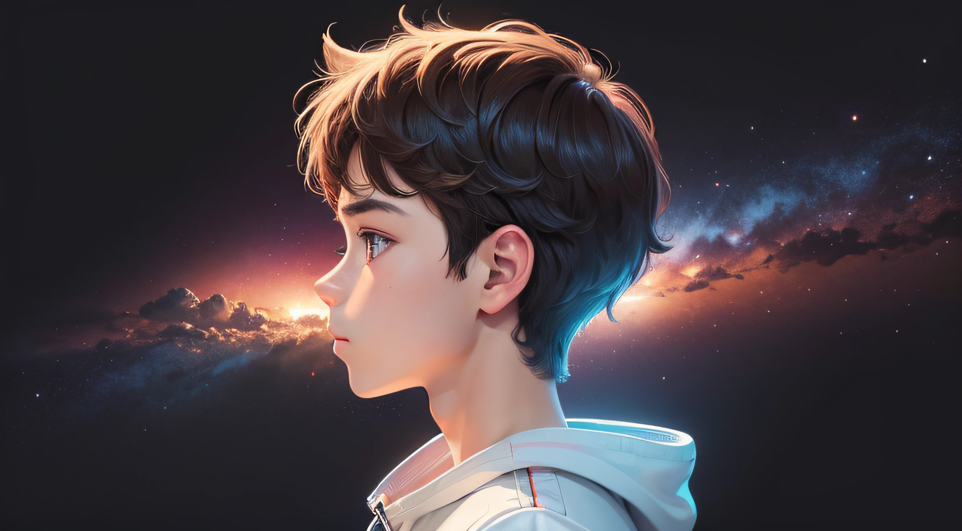 ager, Lucas profile photo with white background (Masterpiece: 1.2, HDR, 8k resolution, billion pixels), vector art by Kurzgesagt (four artists), sharp focus,