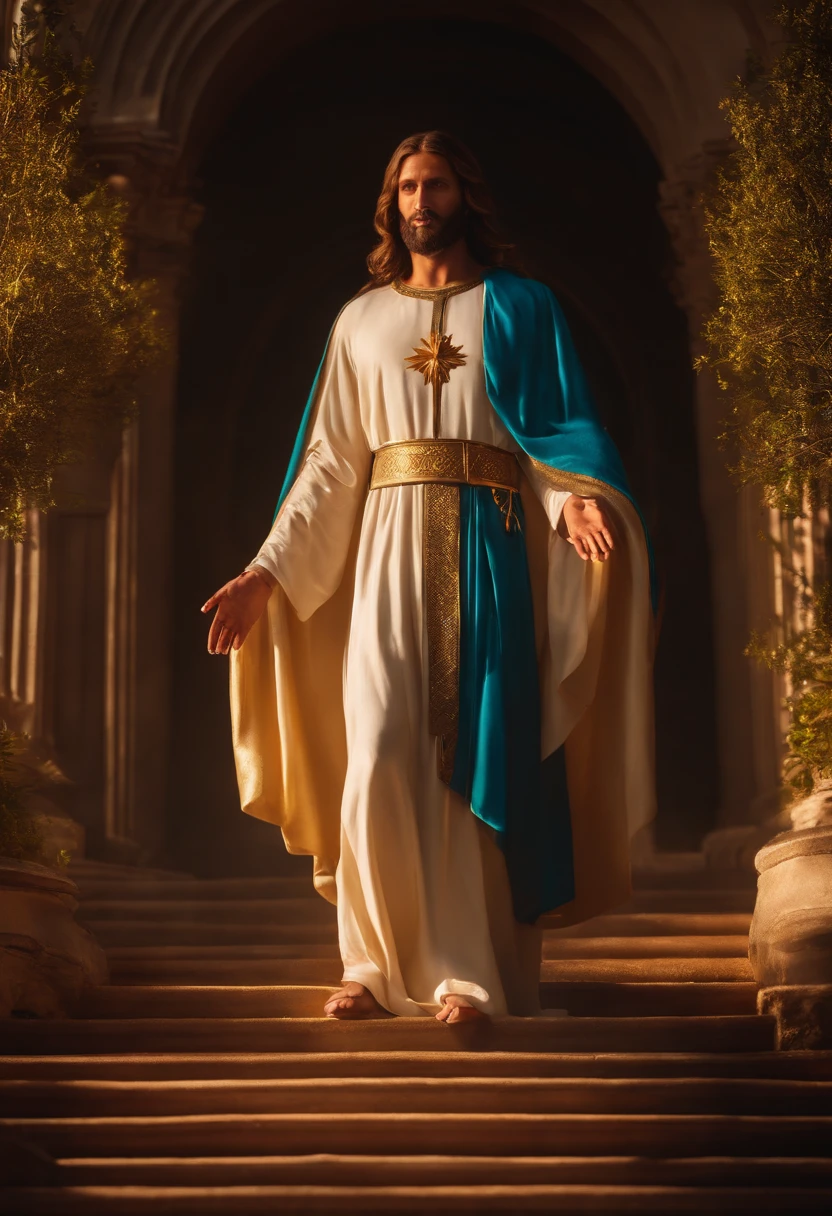 reigning of Christ on earth, be shining, realistic, 8k, cinematic
