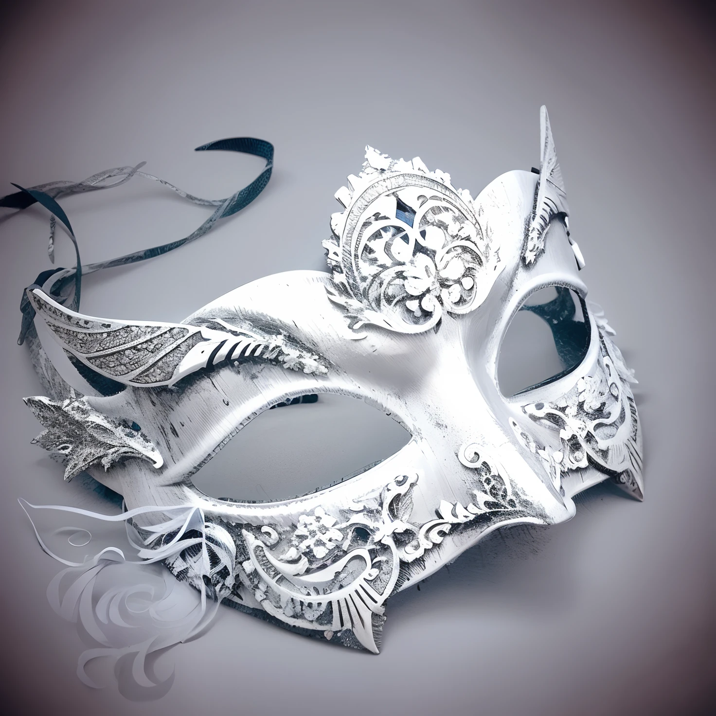 white mask, arabescos dourados, detalhes em dourado, white mask, white color mask.