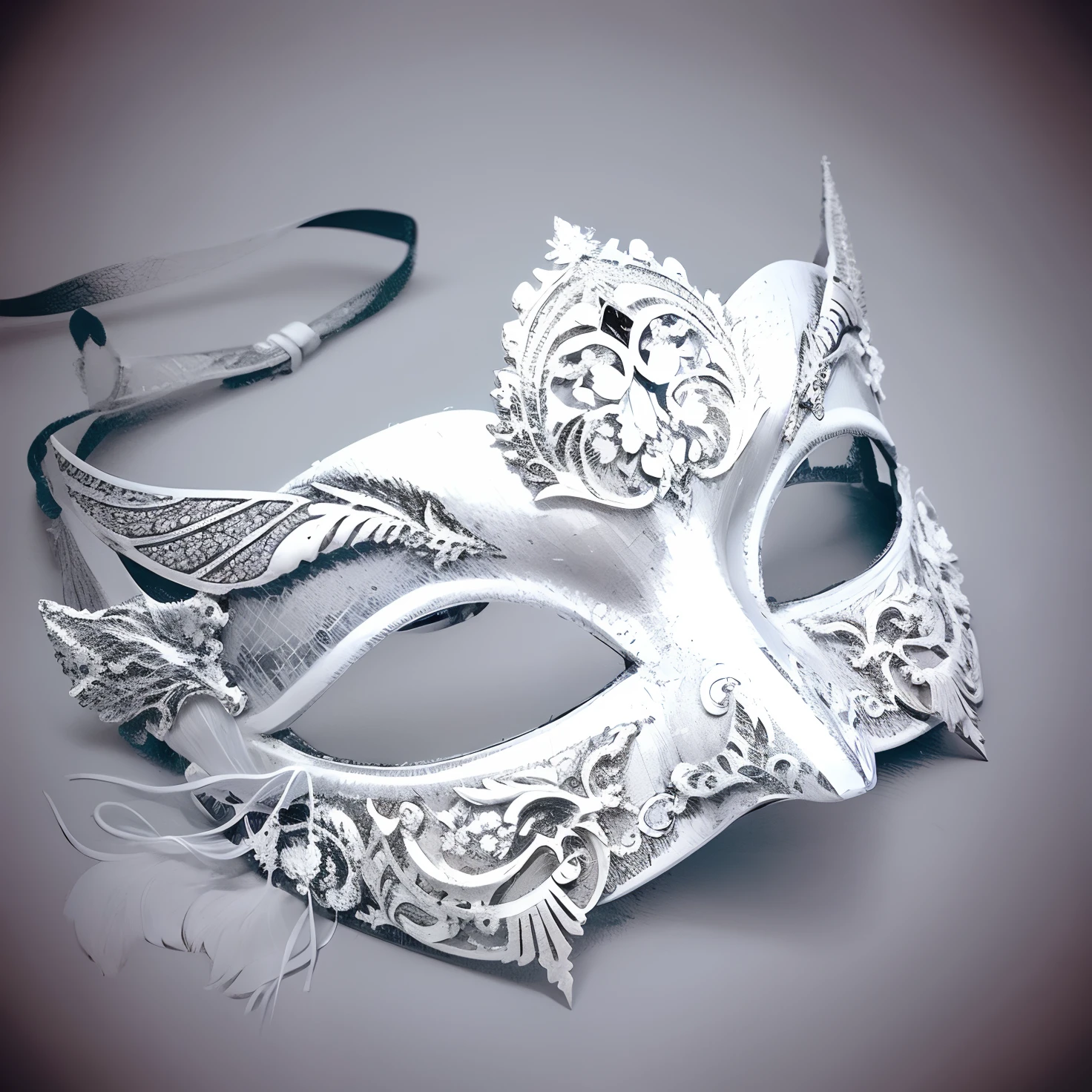 white mask, arabescos dourados, detalhes em dourado, white mask, white color mask.