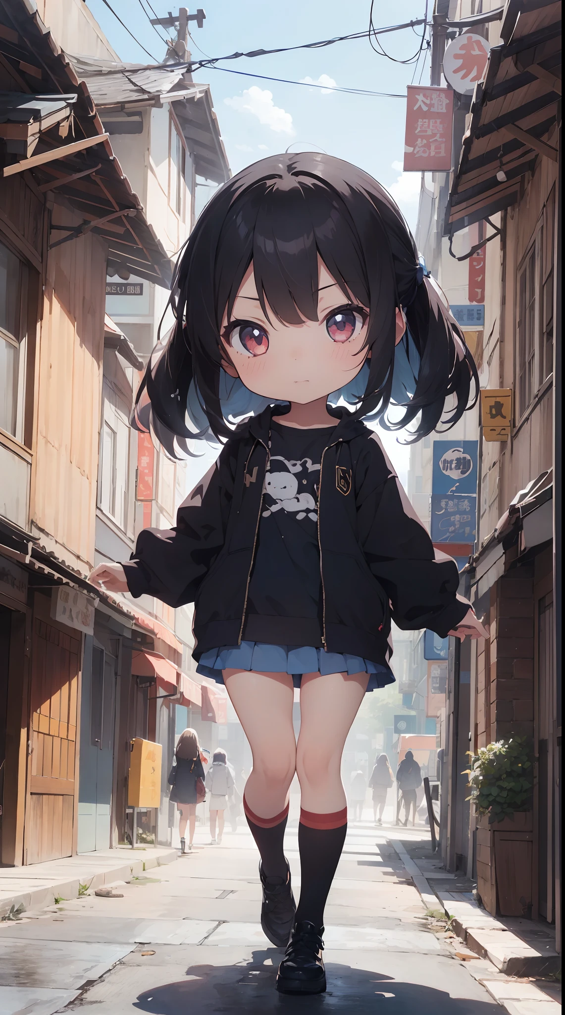 masutepiece, Best Quality, Detailed, Beautiful illustration, pastel color, Illustration style, Anime style, watercolor paiting, (Mysterious:1.4), BREAK (1girl in, Solo:1.3), Cute, (Chibi:1.3),A kingdom that will surely fall ashes、A king who can materialize ashes to attack enemies, ((Writing line transparency Highest quality Best work Concept art.))