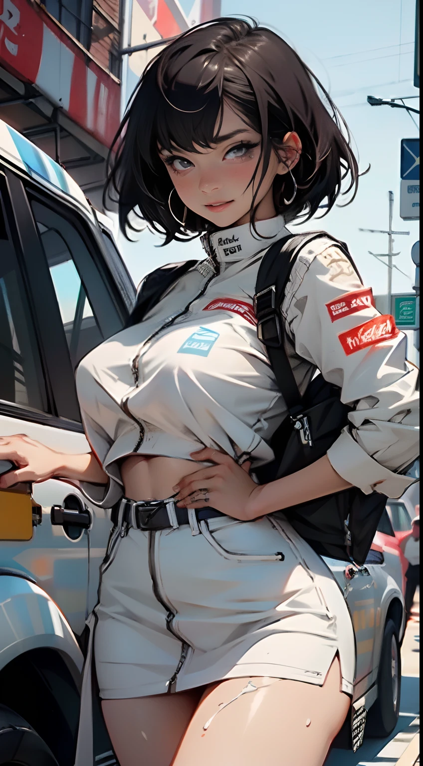 1boy, 1 girl, boy this Patient, girl sxy nurse, Patient hard fucks Hot sexy nurse in the ambulance, Doggystyle front view