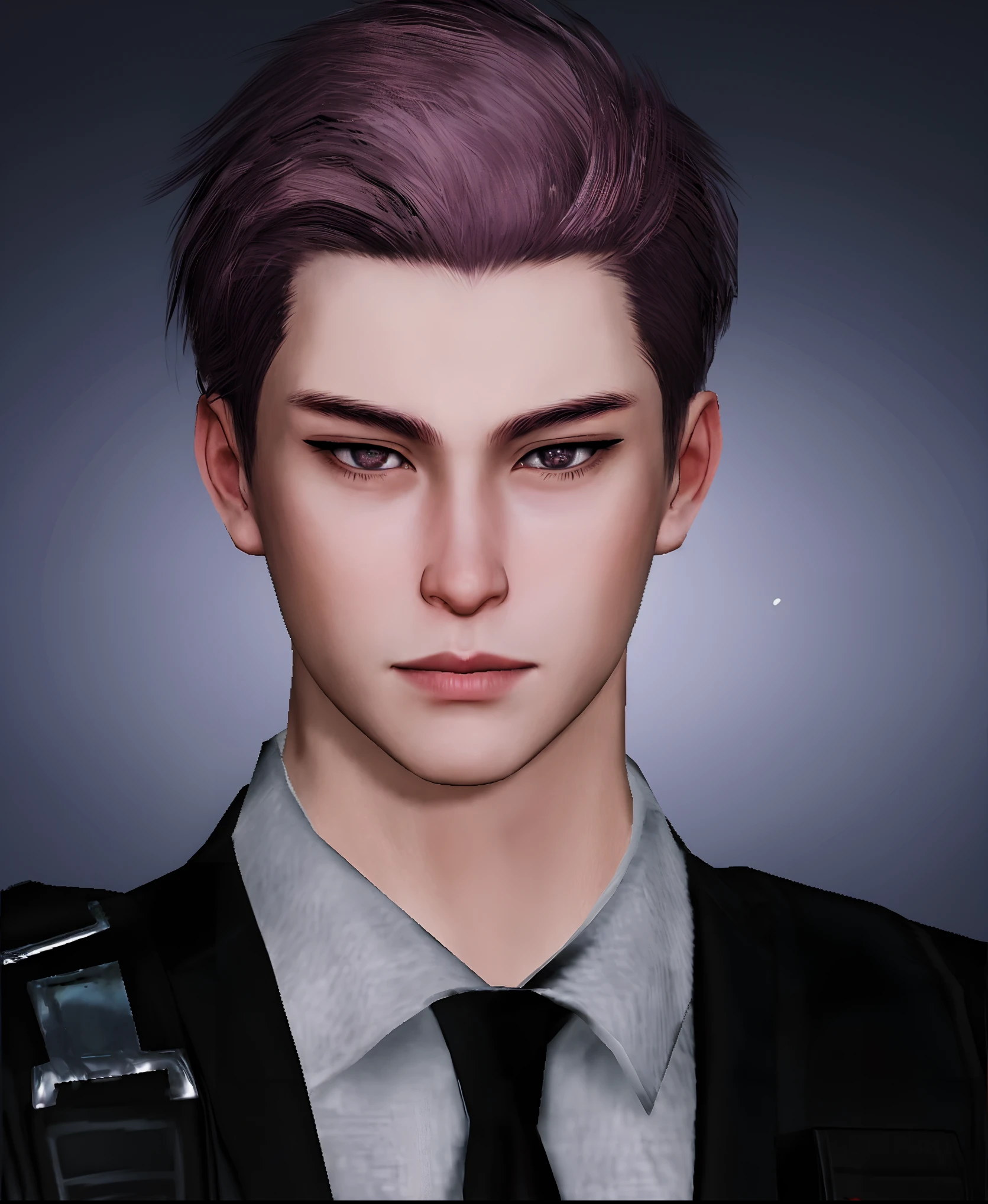 there is a man with a tie and a suit on, with very highly detailed face, highly_detailed_face!!!, delicate androgynous prince, inspired by Russell Dongjun Lu, highly detailed character, inspired by Bian Shoumin, inspired by Kim Deuk-sin, single realistic face, inspired by Yanjun Cheng, handsome stunning realistic, semi-realistic