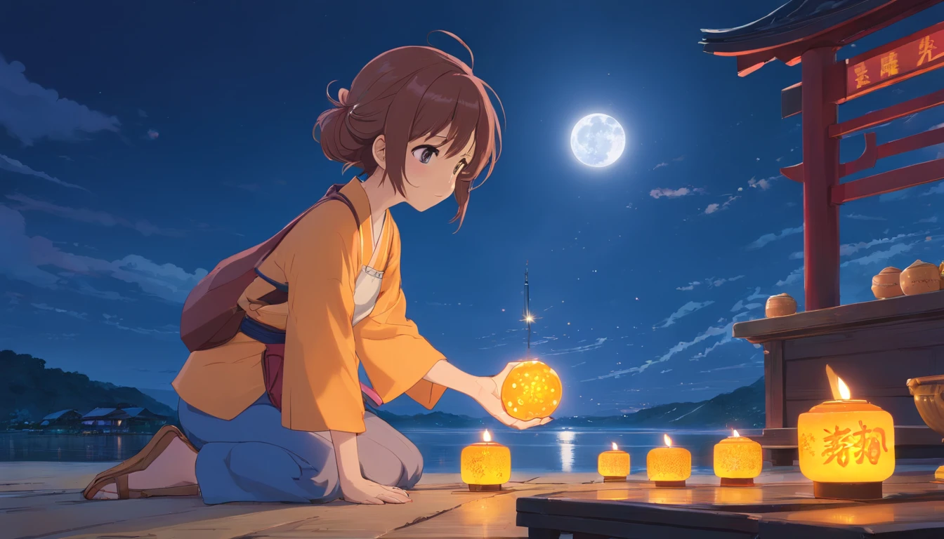 edgBunny,full moon,Moon cake,Mid-Autumn Festival,Matte painting, Highly detailed, Dynamic lighting, Cinematic, Realism, Realistic, photoreali, Sunset, Detailed, High contrast, denoised, Centered, Michael Whelan