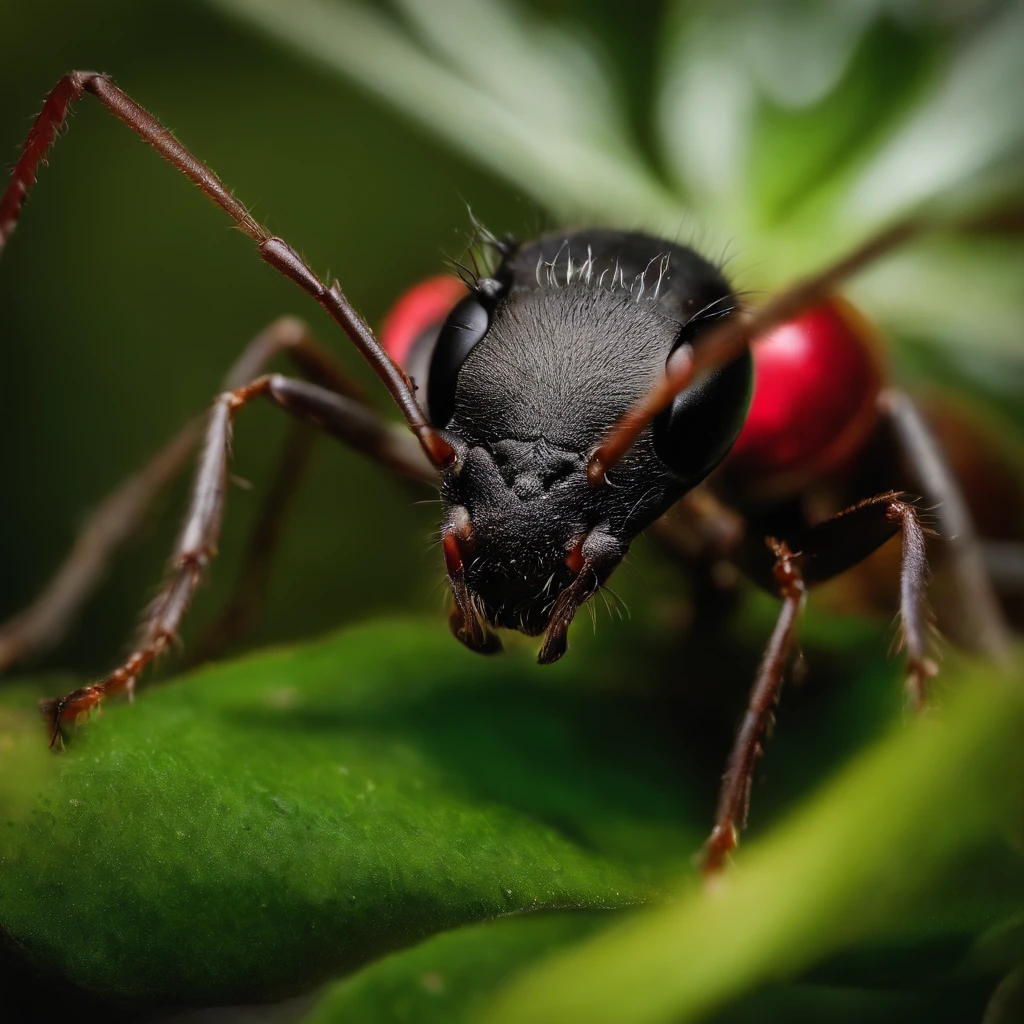 an ant in Christmas night