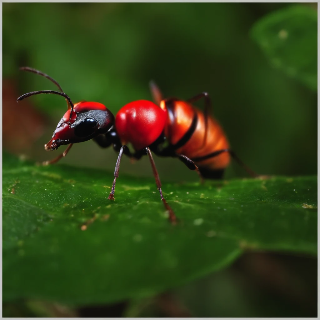 an ant in Christmas night