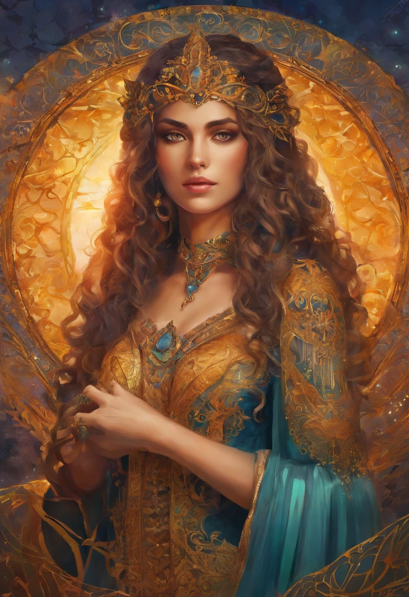 An 8K high-definition portrait of a beautiful gypsy woman, princesa persa, Deusa afrodite, uma deusa de beleza fenomenal, a mais bela das mulheres, mulher iraniana de estrema beleza,((tiro de todo o corpo)),(( com longos cabelos cacheados)), ((vestido longo vermelho e preto e detalhes em dourado )), mulher com magia cigana, ((uma bela cigana de cabelos cacheados, libidinosa)), In the background a beautiful landscape of Seville in Spain with full moon and sky with Milky Way, era vitoriana, uma Rainha bela e jovem, filmic grain, Ilford HP5, 80mmDeusa do Mar, Deusa do Oceano, Luthien, arte de deusa, Deusa da mitologia grega, Deusa da Lua, Deusa do amor e da paz, deusa bonito, Mitologia do Deusa da Terra, Um retrato impressionante de um deusa, Frank Kelly Freas, Estilo Karol Bak, ((beautiful face)), Ultra Definition, melhor qualidade, 32k ultra | | | | | | | | | | | | | | | | | | | | | | | | | | | | | | | | | | | | | | | | | | | | | | | | | | | | | | | | | | | | | | | | | | | | | | | | | | | | | | | | | | | | | |, Ultra HD | | | | | | | | | | | | | | | | | | | | | | | | | | | | | | | | | | | | | | | | | | | | | | | | | | | | | | | | | | | | | | | | | | | | | | | | | | | | | | | | | | | | | | | | | | | | | | | | | | | | | | | | | | | | |