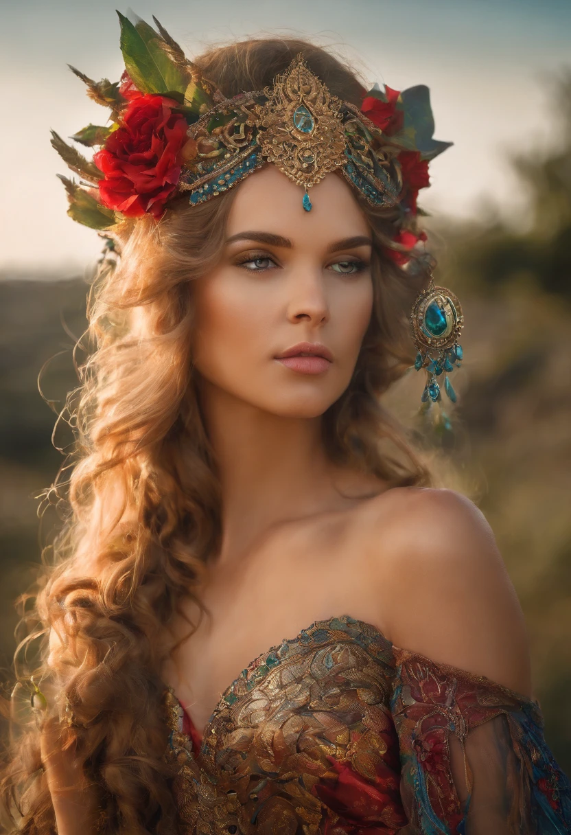 An 8K high-definition portrait of a beautiful gypsy woman, princesa persa, Deusa afrodite, uma deusa de beleza fenomenal, a mais bela das mulheres, mulher iraniana de estrema beleza,((tiro de todo o corpo, Looking towards the camera)),(( com longos cabelos cacheados)), ((vestido longo vermelho e preto e detalhes em dourado )), mulher com magia cigana, ((uma bela cigana de cabelos cacheados, libidinosa)), In the background a beautiful landscape of Seville in Spain with full moon and sky with Milky Way, era vitoriana, uma Rainha bela e jovem, filmic grain, Ilford HP5, 80mmDeusa do Mar, Deusa do Oceano, Luthien, arte de deusa, Deusa da mitologia grega, Deusa da Lua, Deusa do amor e da paz, deusa bonito, Mitologia do Deusa da Terra, Um retrato impressionante de um deusa, Frank Kelly Freas, Estilo Karol Bak, ((beautiful face)), Ultra Definition, melhor qualidade, 32k ultra | | | | | | | | | | | | | | | | | | | | | | | | | | | | | | | | | | | | | | | | | | | | | | | | | | | | | | | | | | | | | | | | | | | | | | | | | | | | | | | | | | | | | |, Ultra HD | | | | | | | | | | | | | | | | | | | | | | | | | | | | | | | | | | | | | | | | | | | | | | | | | | | | | | | | | | | | | | | | | | | | | | | | | | | | | | | | | | | | | | | | | | | | | | | | | | | | | | | | | | | | |