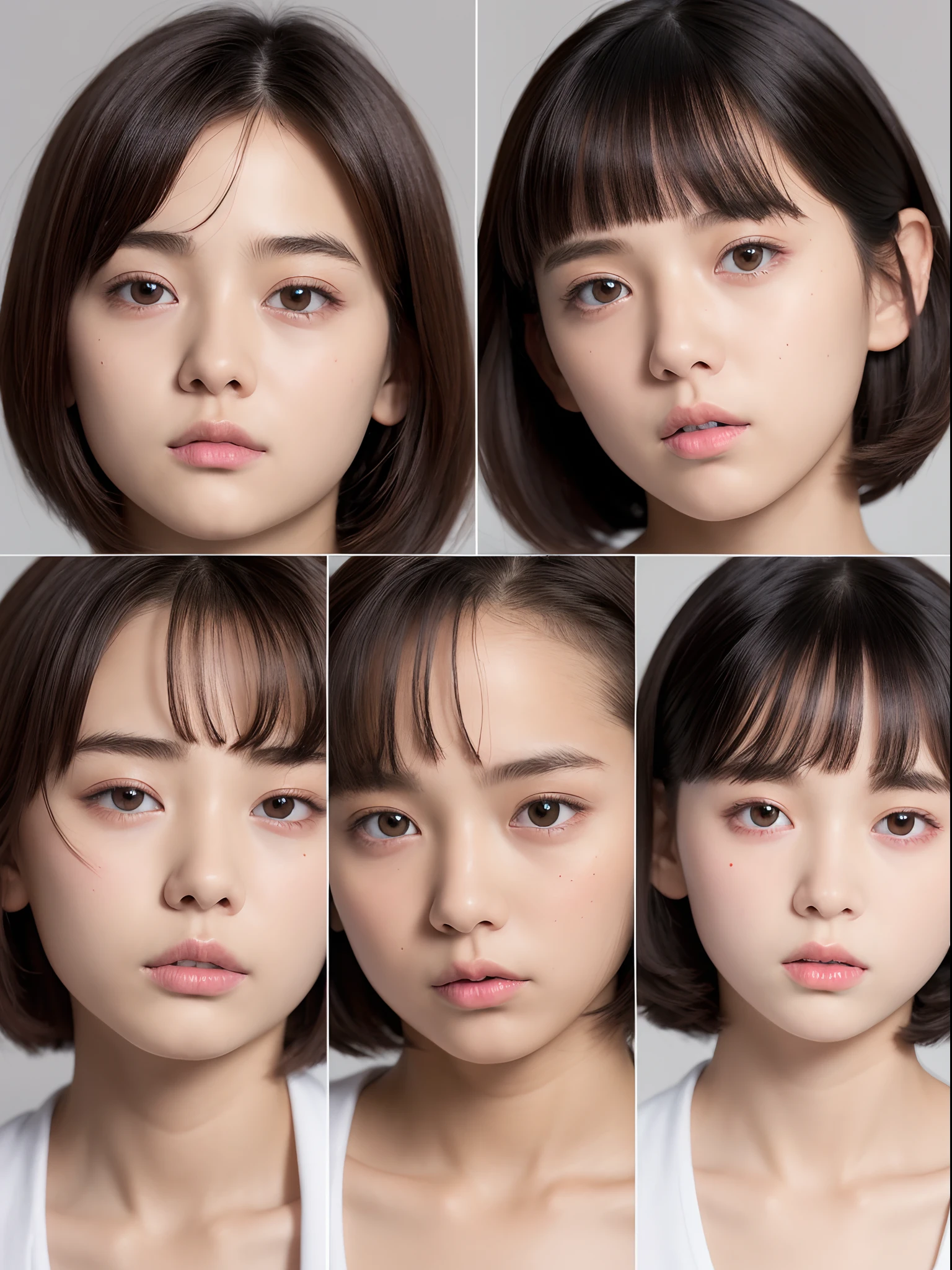 8K、Super huge、Too big、Sagging milk、full body Esbian、fullnude、12year old、Junior High School Beautiful Girl、Open your crotch to show your pubic area、a baby face、short-haired、Realistic face details、Skin details、pubic detail、Blind eyes、Small jaw