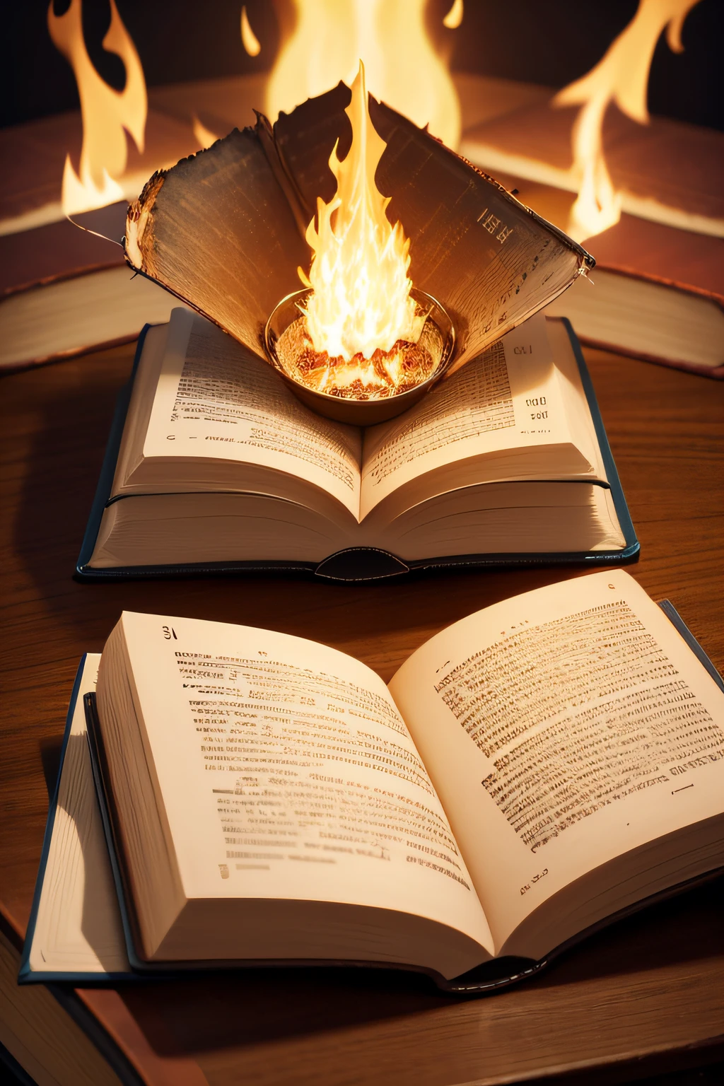 BIBLIA DOURADA PEGANDO FOGO