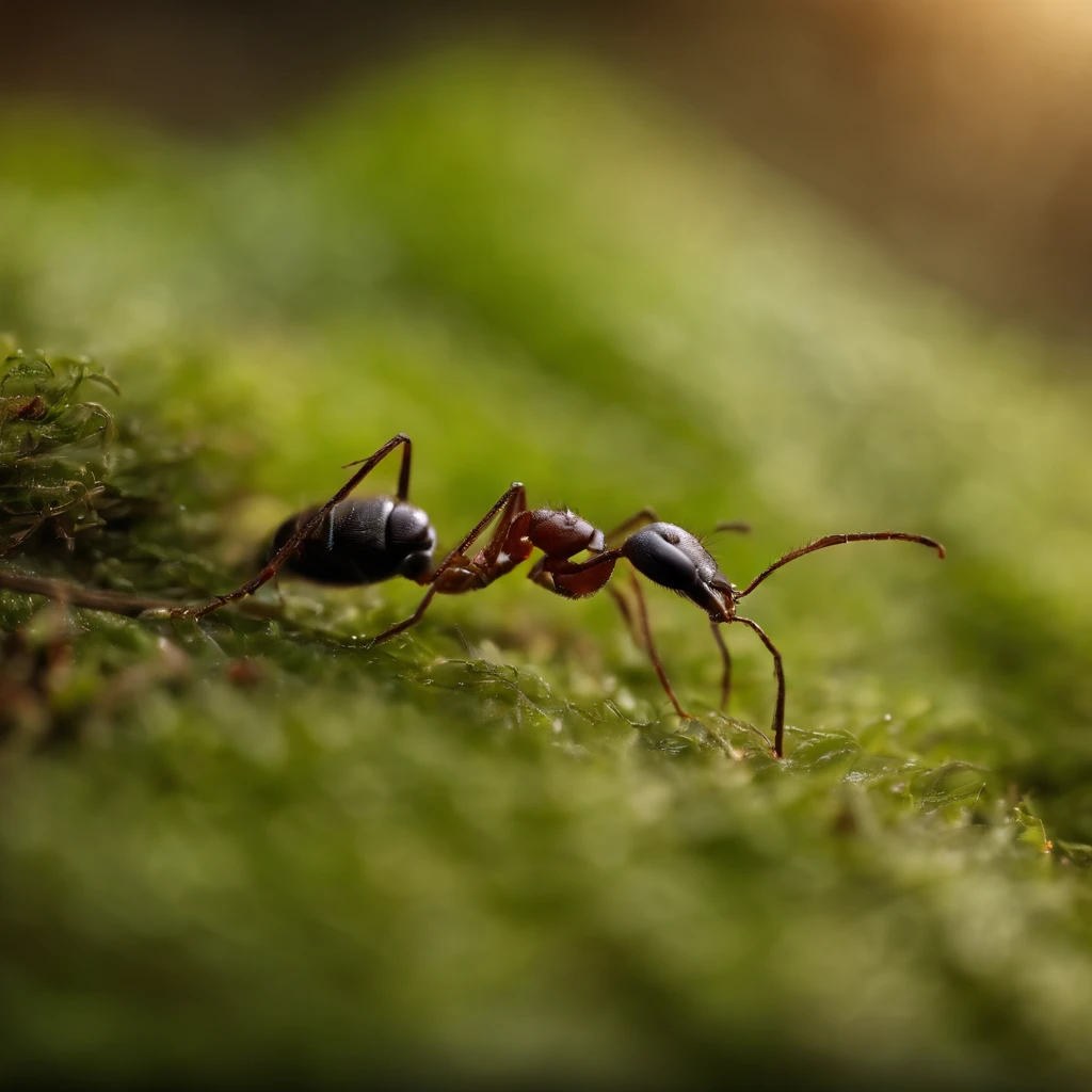 an ant in winter