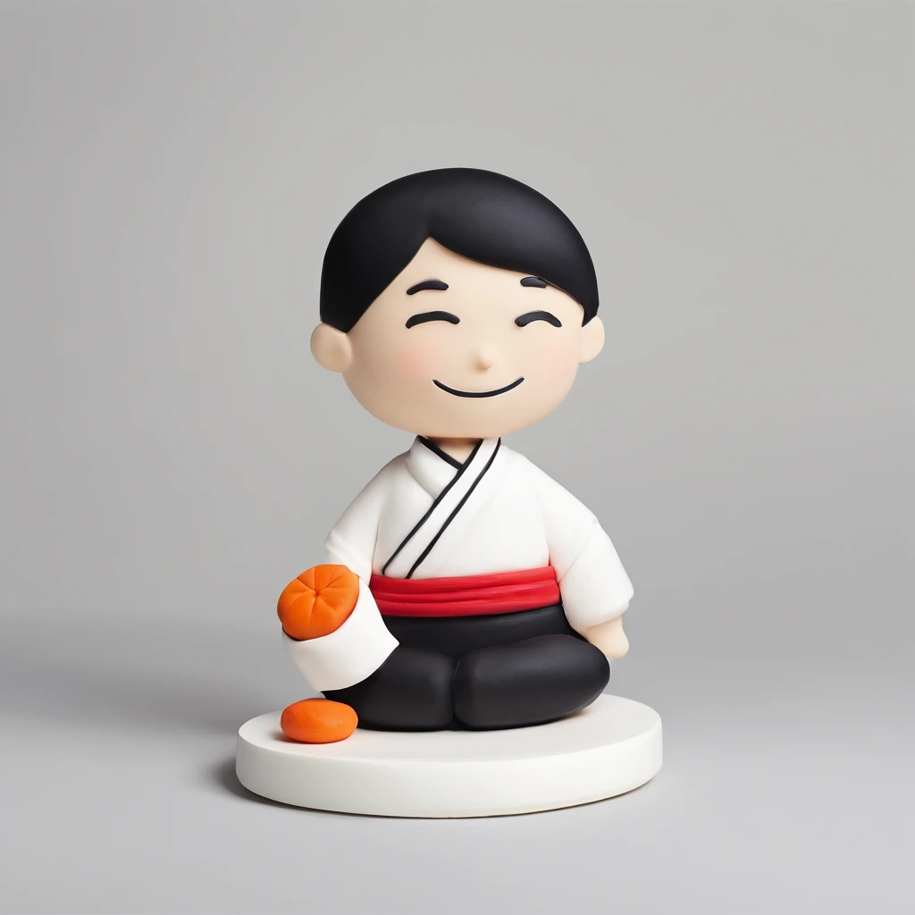 # Background with：blanche
# 人物：1 male human
# garments：Sushi chef's attire（Manteau blanc、Hachimaki、pinafore）
# expressioness：a smile
# the pose：Holding sushi

# Used with stickers for LINE

# Illustration of a sushi chef

# White background、The person is one man
# The person's attire is that of a sushi chef（Manteau blanc、Hachimaki、pinafore）
# The expression is a smile
# Pose is holding sushi