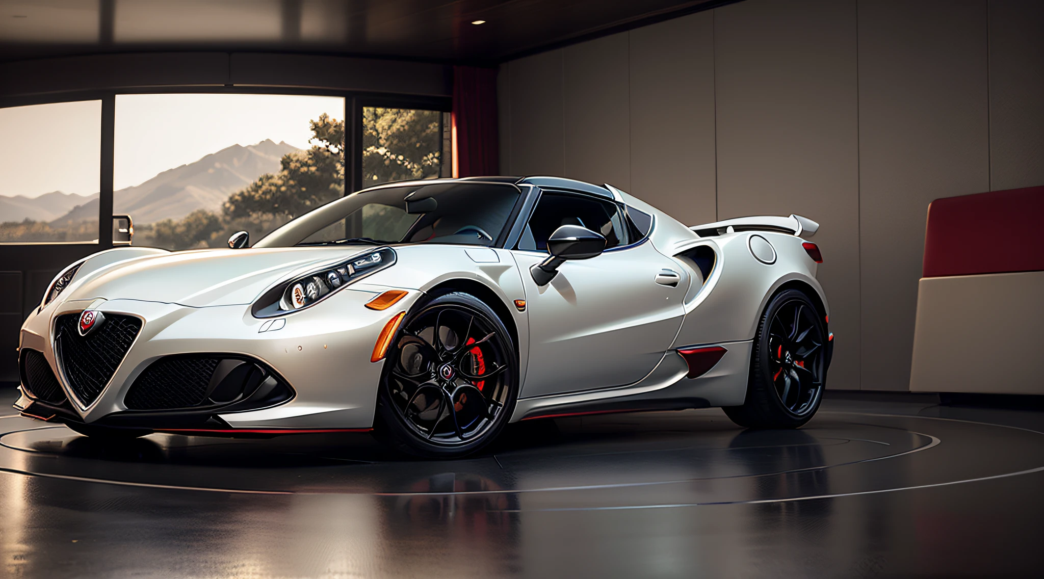 alfa romeo 4c spider. close-up photo, photography, the interior of a luxury car is clean and ready to be driven, bentley, highly detailed interior, leather interior, rich woodgrain, high end interior, finely detailed car, wood grain, luxury, luxurious, warm interior, wooden interior, royal interior, luxury materials, finely detailed features, luxury lifestyle, highly detailed car, inside of a car, beautiful interior