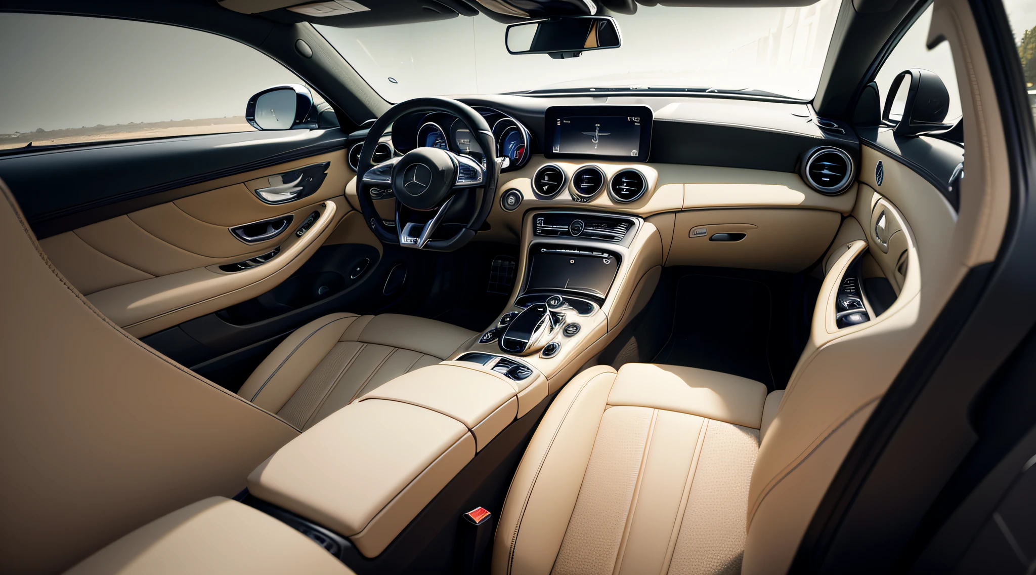 Mercedes Amg Gt. close-up photo, photography, the interior of a luxury car is clean and ready to be driven, bentley, highly detailed interior, leather interior, rich woodgrain, high end interior, finely detailed car, wood grain, luxury, luxurious, warm interior, wooden interior, royal interior, luxury materials, finely detailed features, luxury lifestyle, highly detailed car, inside of a car, beautiful interior