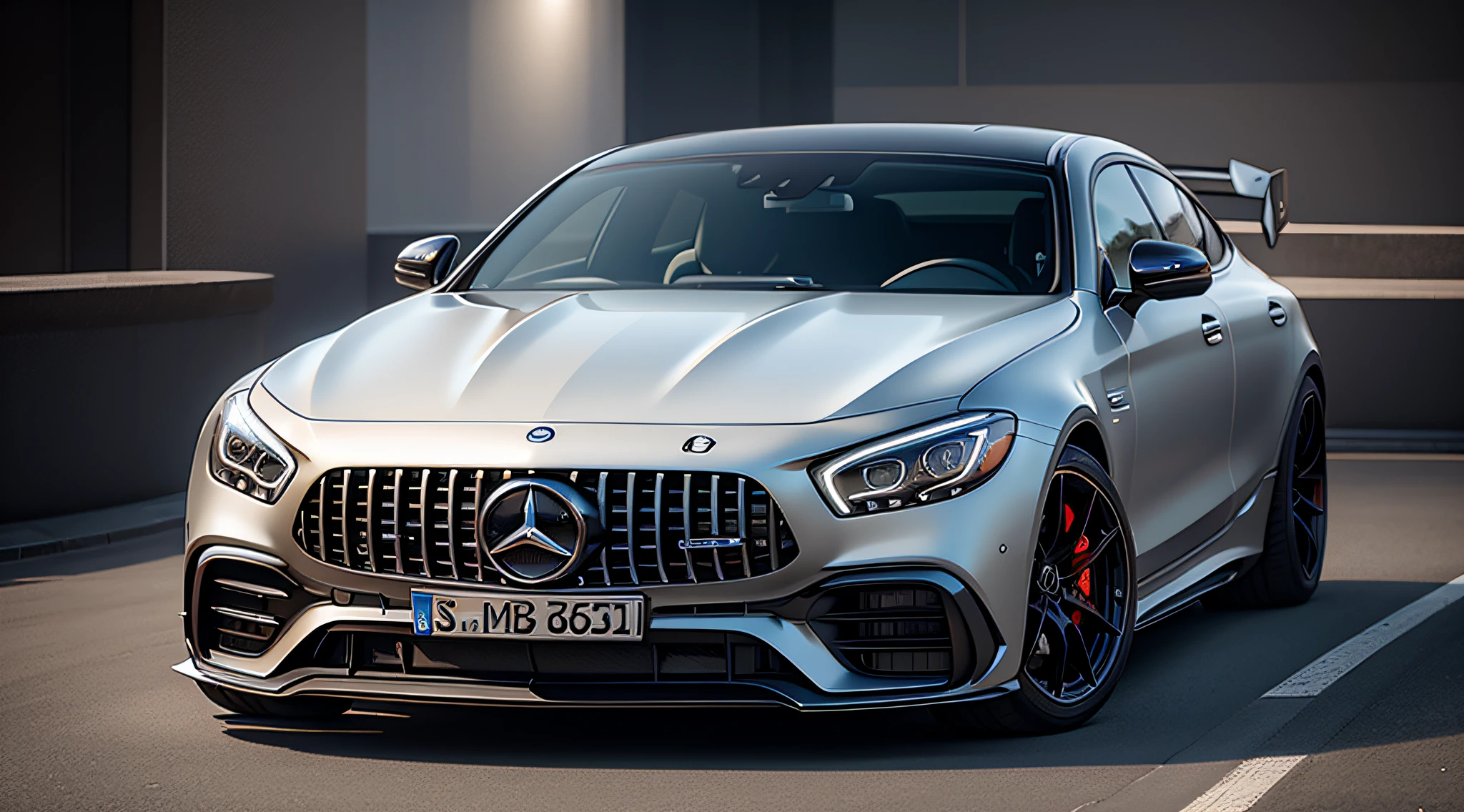 Mercedes Amg Gt 63,close-up photo,Photography,clear facial features,car inner view, cushion, sterling, rpm meter,character concept art,Assembly Drawing,360 panorama,full body,cinematic shot,film lighting,