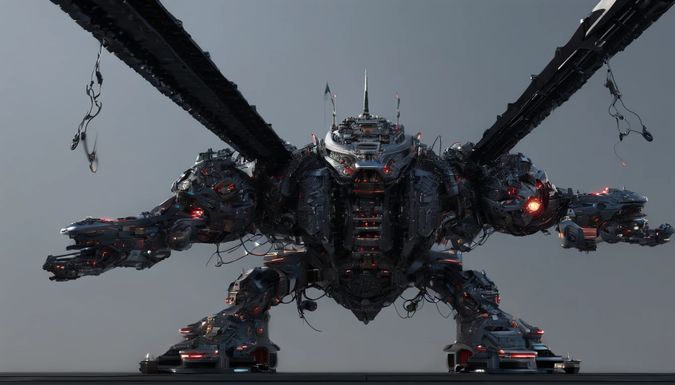 Chinese style,Large flying carriers,(Dragon-shaped decoration),((Majesty,Domineering))