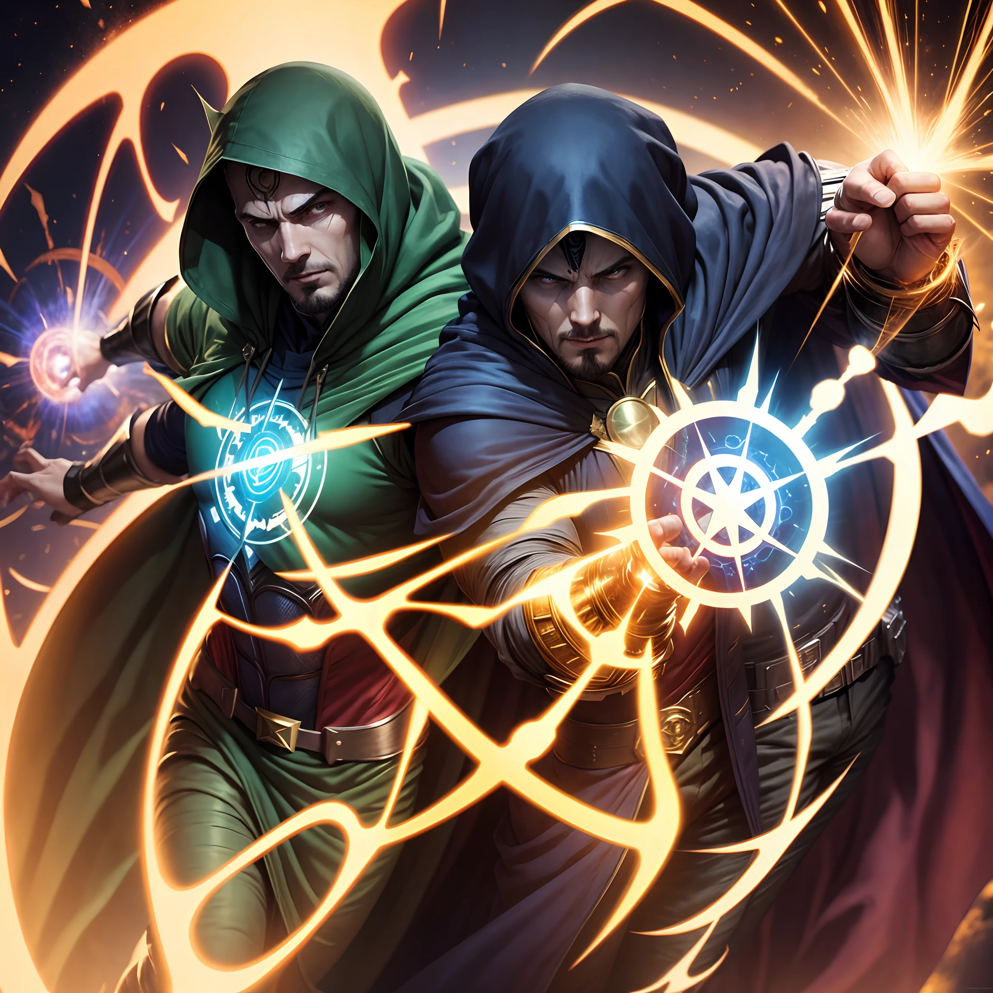 Dr fate, Dr doom and doctor strange saving the multiverse