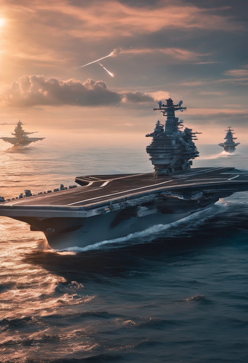 Chinese style,Large flying aircraft carriers,(Dragon-shaped decoration),((Majesty,Domineering)),Full fire