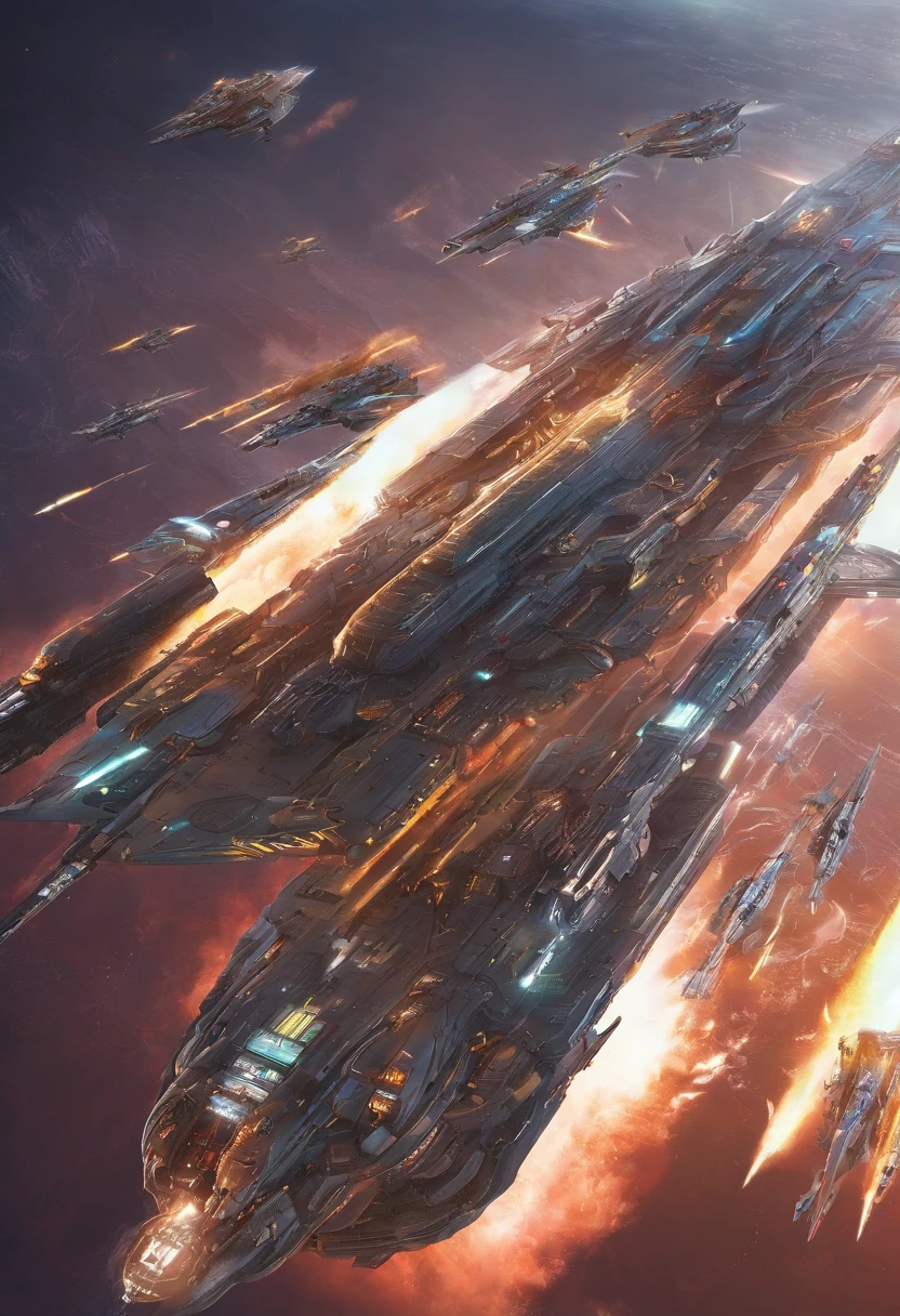 Chinese style,Large flying aircraft carriers,(Dragon-shaped decoration),((Majesty,Domineering)),Full fire
