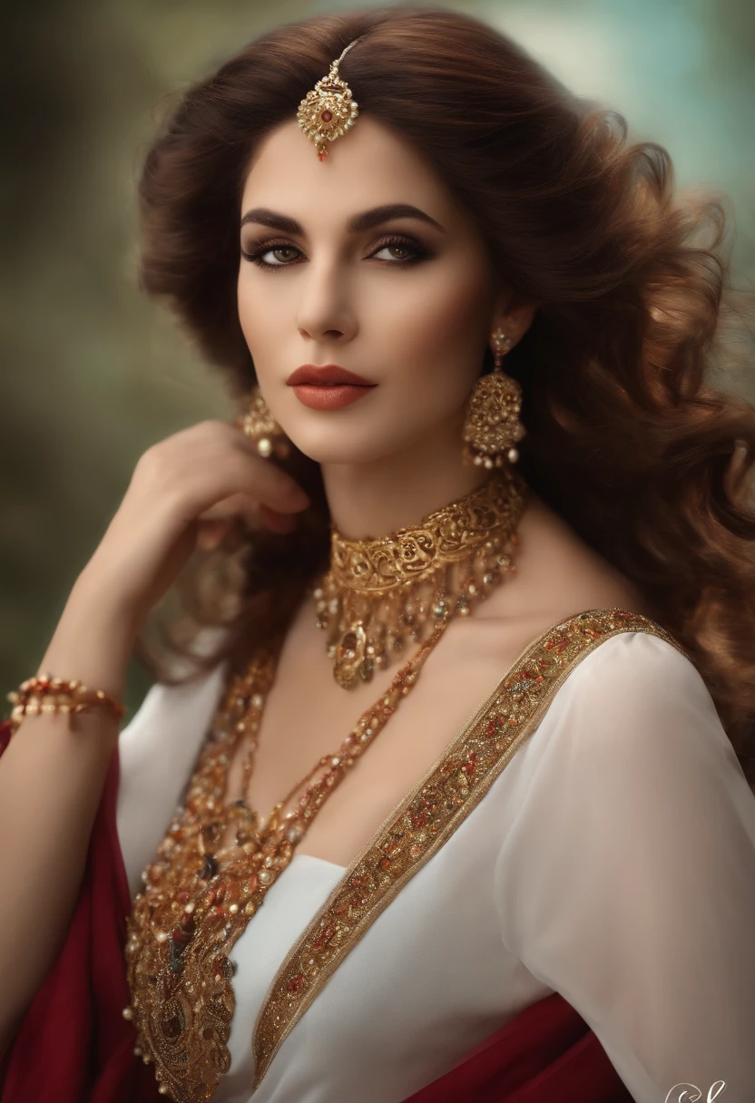 (Unbeatable masterpiece, luz lateral, belos olhos finos e detalhados: 1.2), An Indian groom standing in private flat with his wife, Hora de Ouro, ultrarrealista 8k CG, Perfect artwork, parte superior do corpo, cabelos brilhantes, olhos brilhantes, pele brilhante, Realistic, Rosto 3D, Peito Inferior, Seios enormes, figura feminina perfeita, Mature female, MILF, cintura estreita, looking up at the audience, renda, lace trim, pose sedutora, pose sexy, sedutor, prestige, gorgeous, luxo, jewelries, Pedras preciosas, ouro, prata, ouros, Glitter, safira, rubi, esmeralda, pearl, amber, obsidiana,