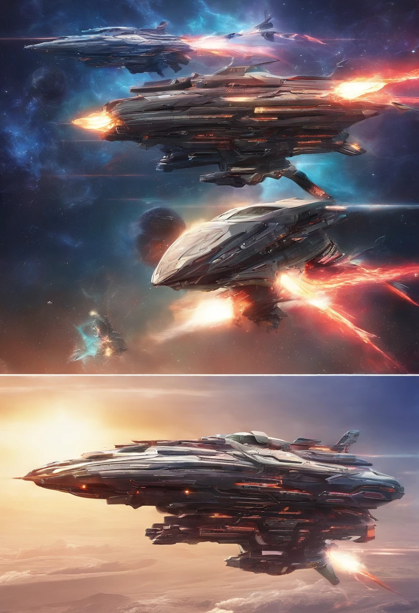 Chinese style，Large Dragon flying aviation warship，（（Majesty，Domineering）），opening fire，Full fire，background in war，Highest image quality，complexdetails，Extreme resolution