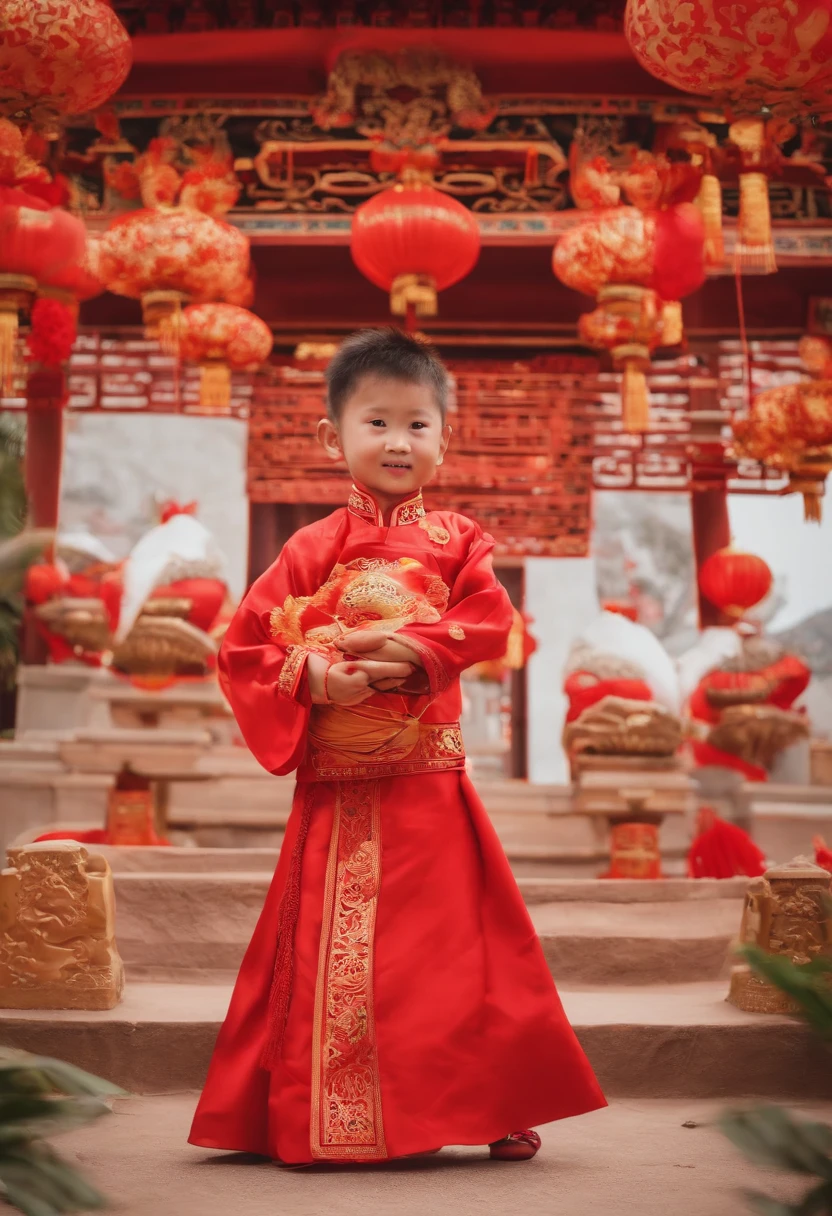 A  sitting in a tree，Wear Chinese-style clothes