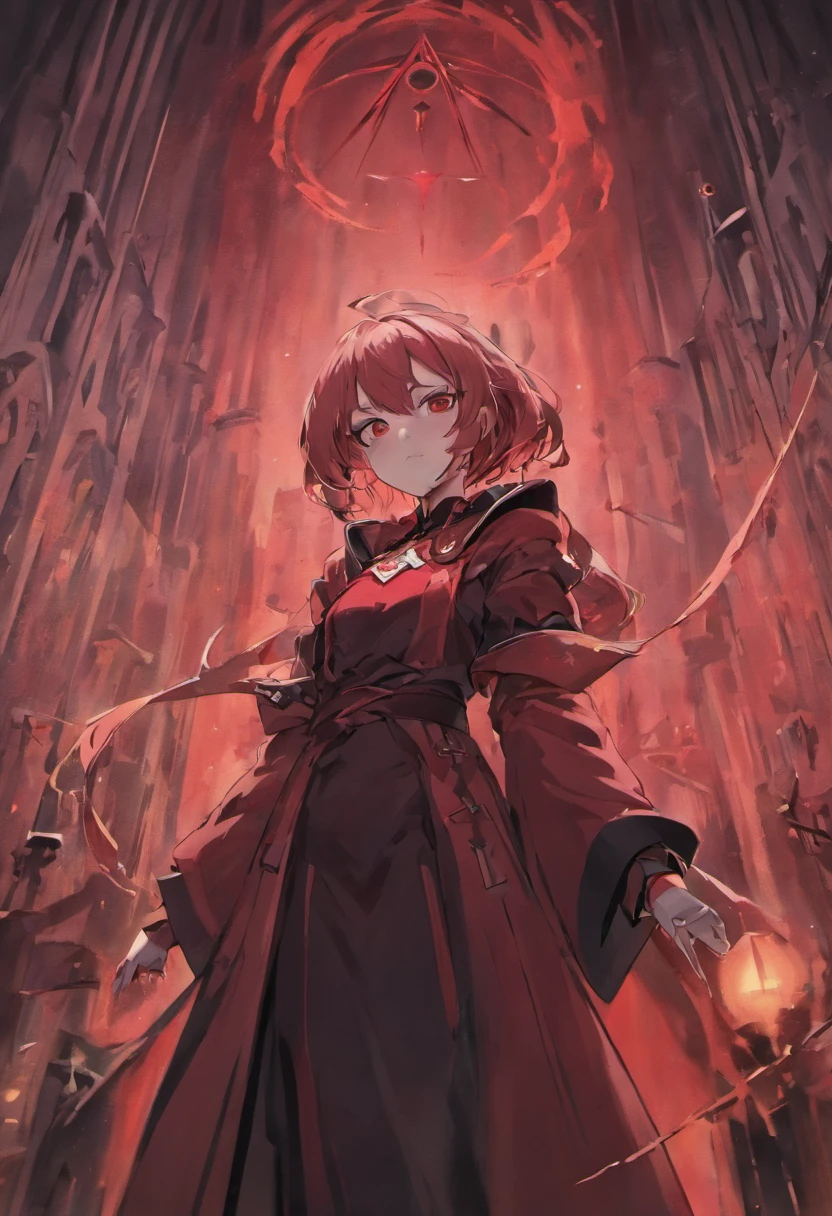 black robes,red colored,Vampires,White skin of the,brunette color hair,Red Eyes,tusk,pointy ear,The background is the city,Red Moon,blood stain,Grinning smile,unholy ,
best quality,sharp focus