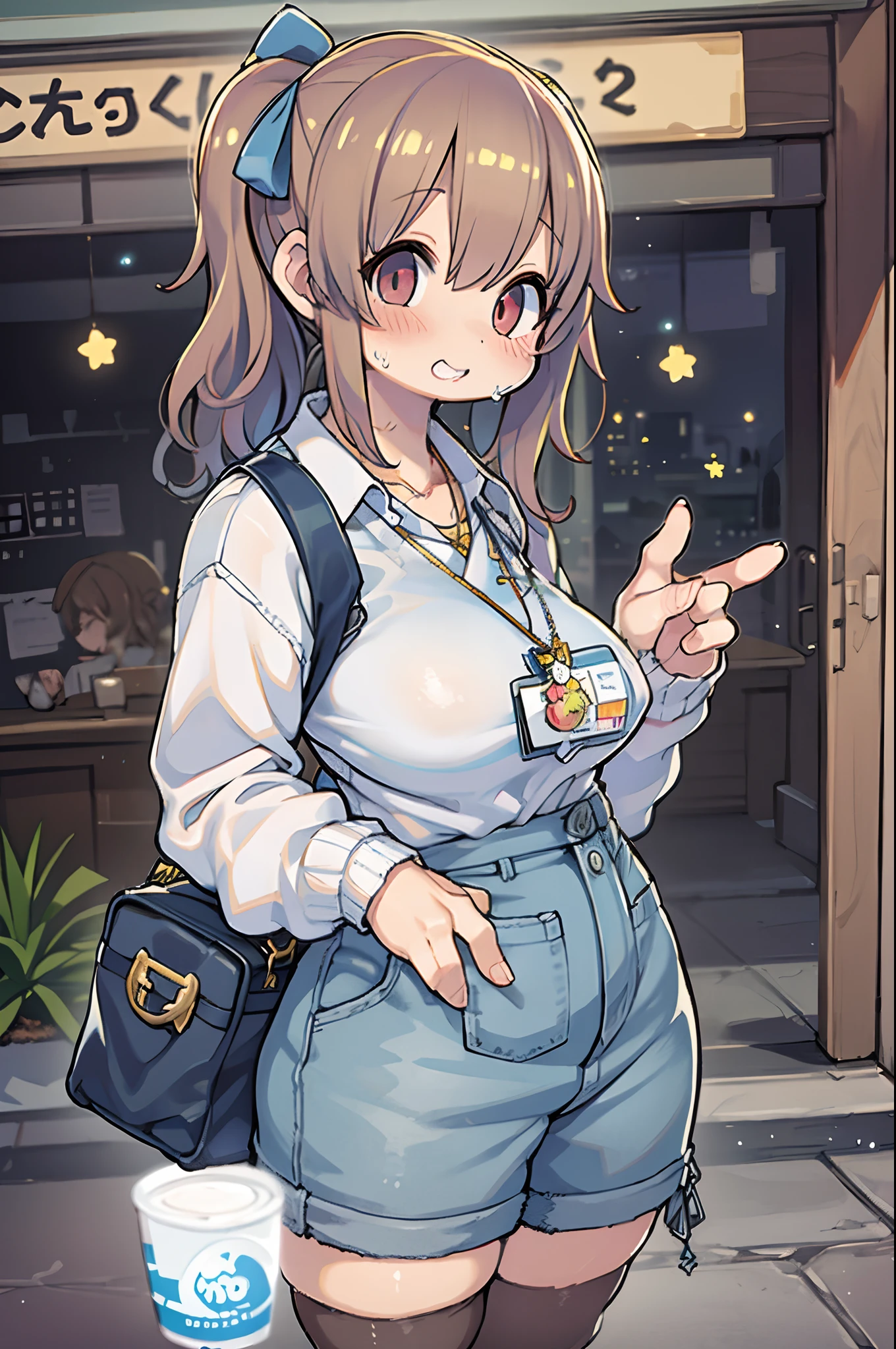 Cartoon Characters Overtime Scene I don't want to work overtime Humorous Relaxed atmosphere Girl characters
