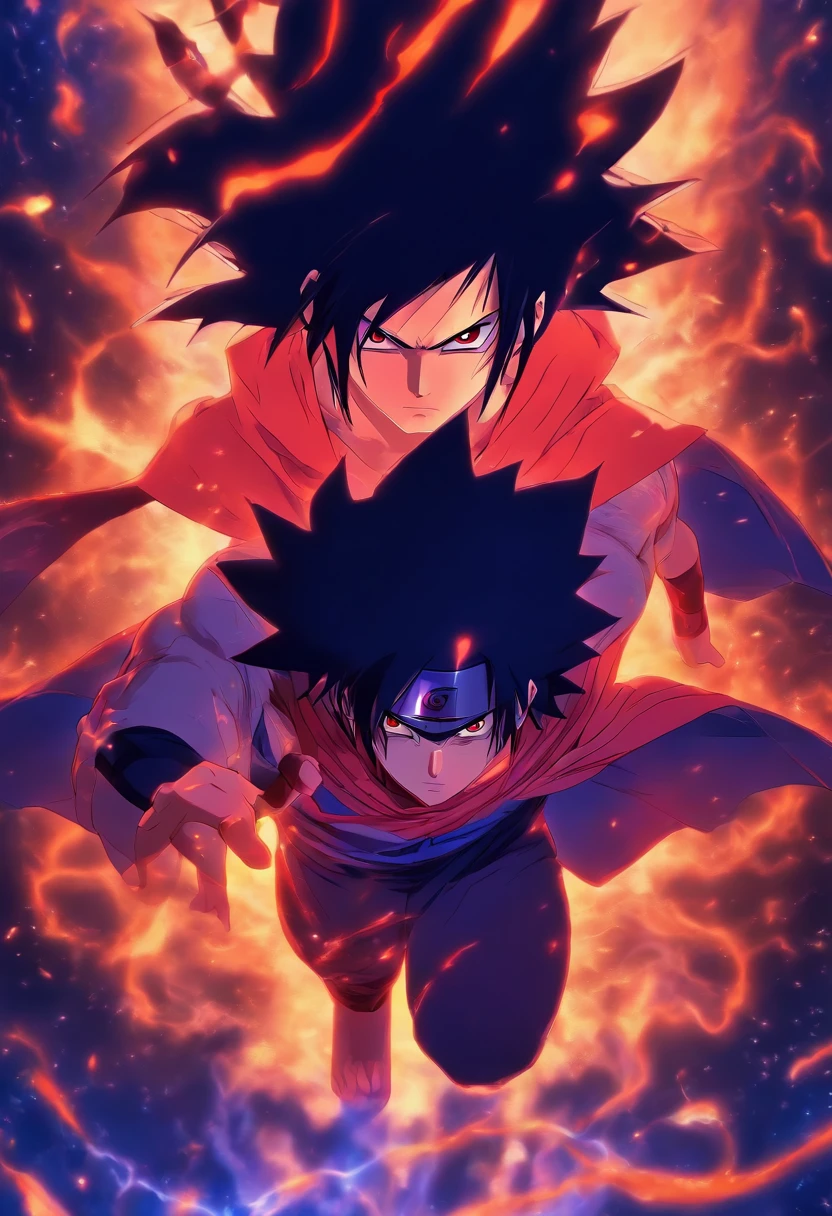 Uchiha Sasuke combines bodies with Superman