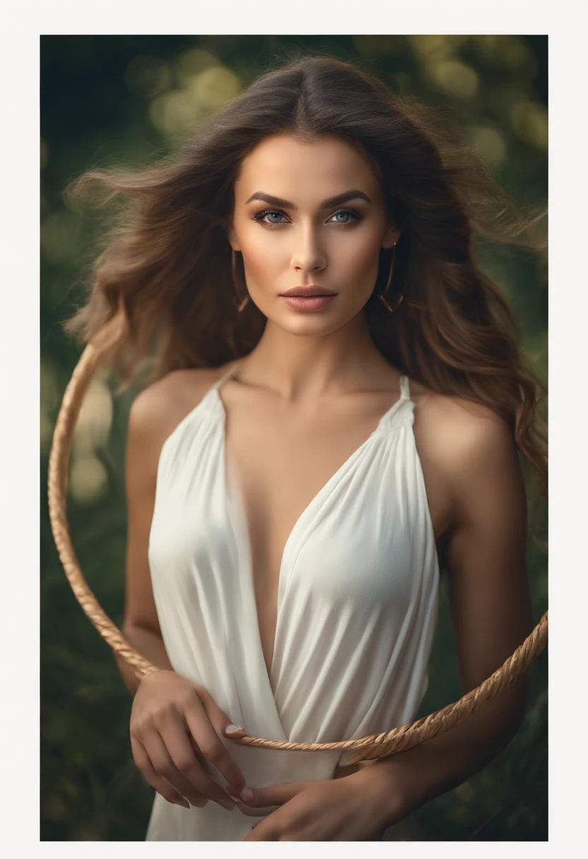 arafed woman with long hair and big hoop earrings posing for a picture, digital art by Antoni Brodowski, shutterstock, digital art, photo of a beautiful woman, soft portrait shot 8 k, portrait of a beautiful model, beautiful female model, beautiful young woman, attractive beautiful face, gorgeous attractive face, beautiful model girl, perfect face ), young beautiful woman