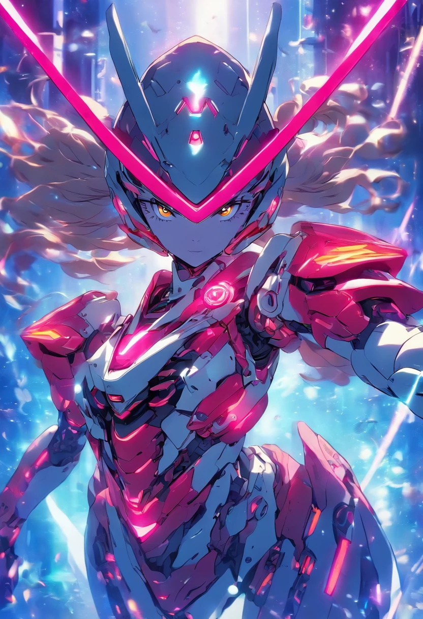 cyborg girl, mecha girl, Cyborg sailor woman、cyborg armor、A new actress with good looks reminiscent of Audrey Hepburn、cosmic space、stylish posing,