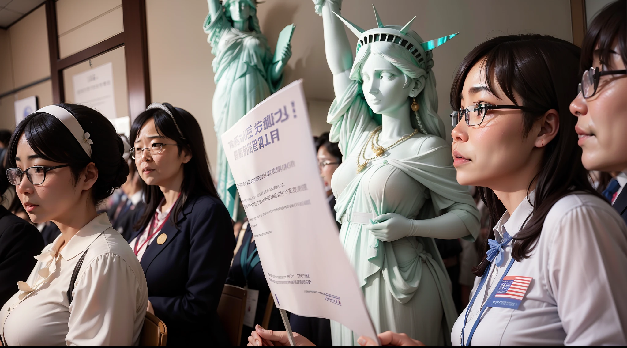 Statue of Liberty、Liberal Democratic Party Women's Bureau、Fragrant Meeting、Women's Section