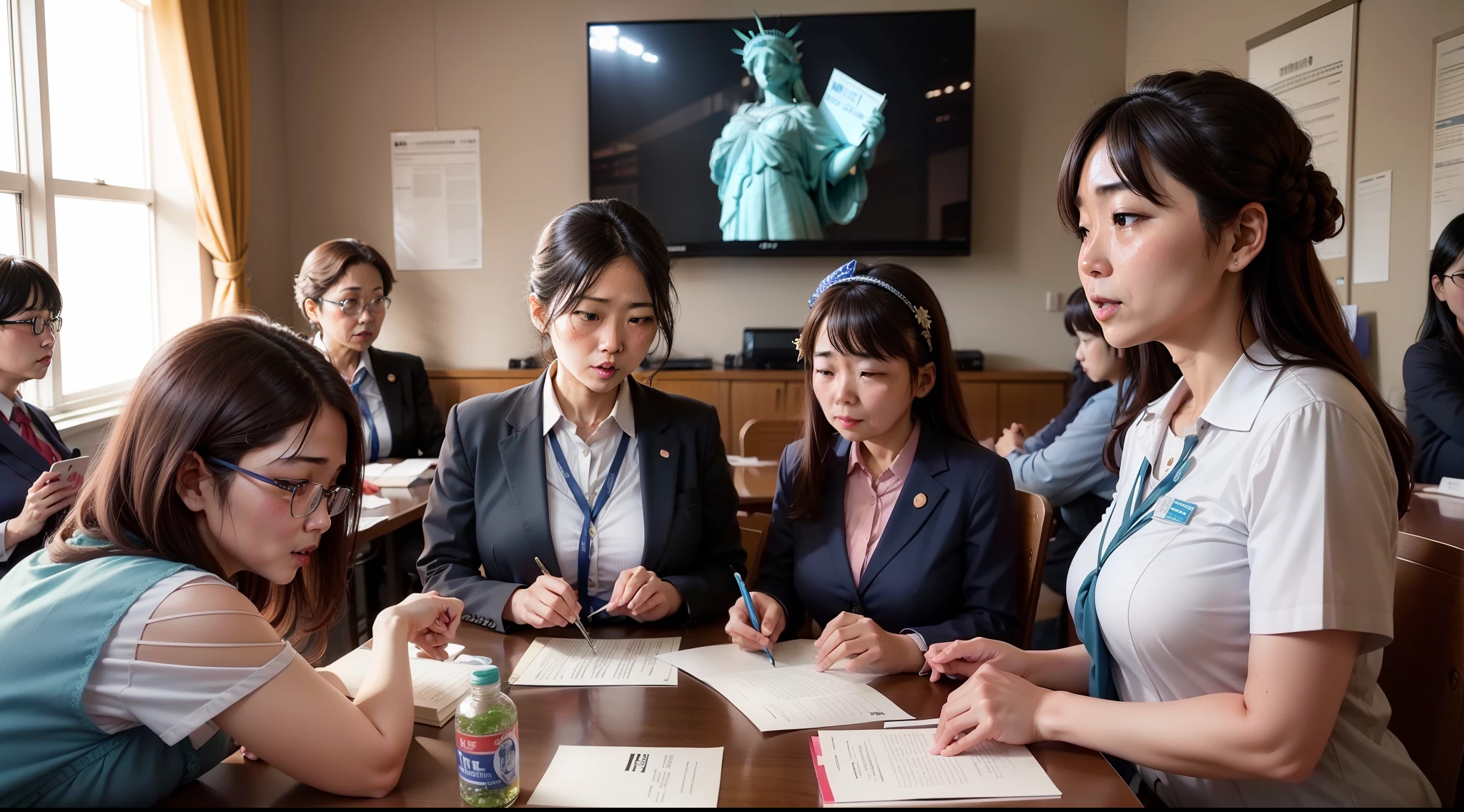 Statue of Liberty、Liberal Democratic Party Women's Bureau、Fragrant Meeting、Women's Section