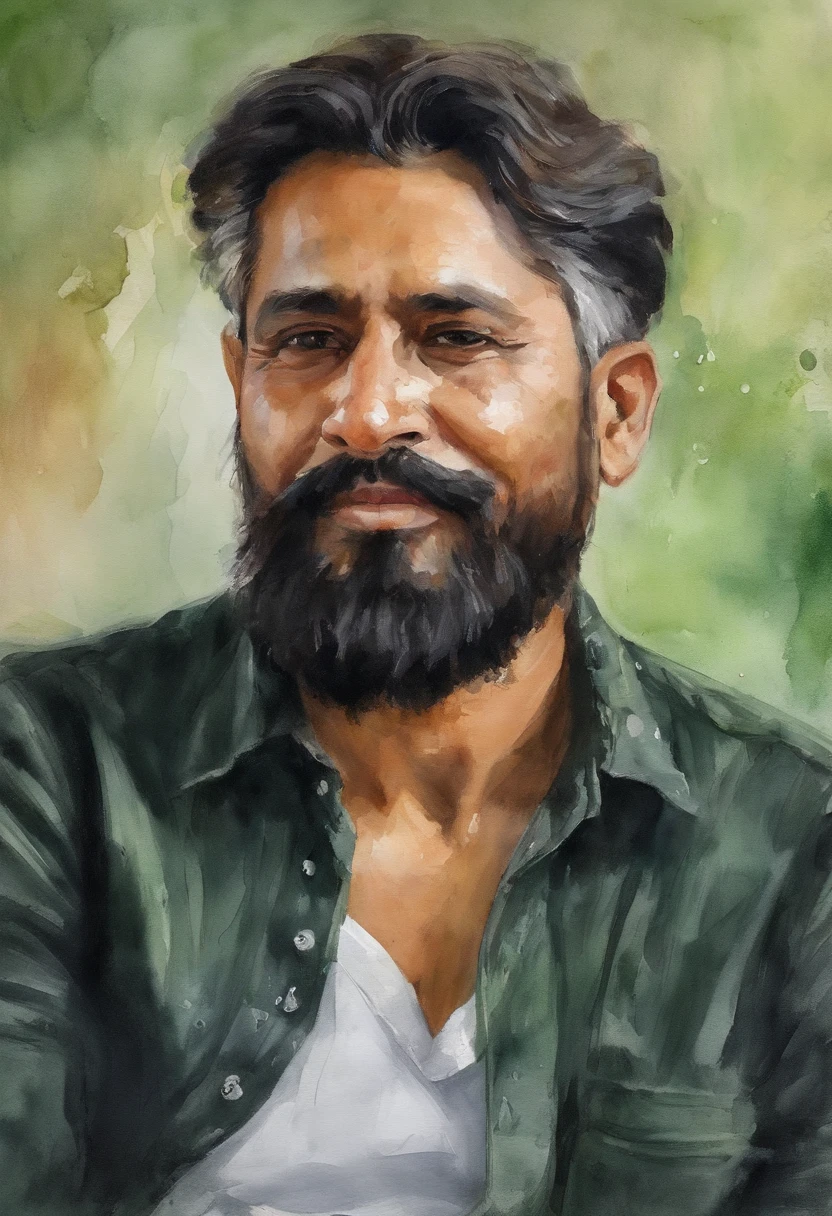 arafed man with a black shirt and a green shirt, ramil sunga, raden saleh, without beard and mustache, youtube video screenshot, long beard, a photo of a disheveled man, with a small beard, his hair is messy and unkempt, south east asian with round face, with no beard, tiktok video, with accurate face, 8k