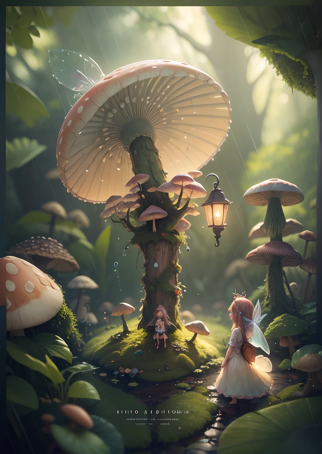 a beautiful nude 20 year old blonde woman with big messy hair, reaching for a glowing mushroom, sitting on a giant glowing mushroom, fantasy art style, cartoon vibrant, cute detailed digital art, colorful digital fantasy art, digital fantasy art ), glossy digital painting, pastel vibrant