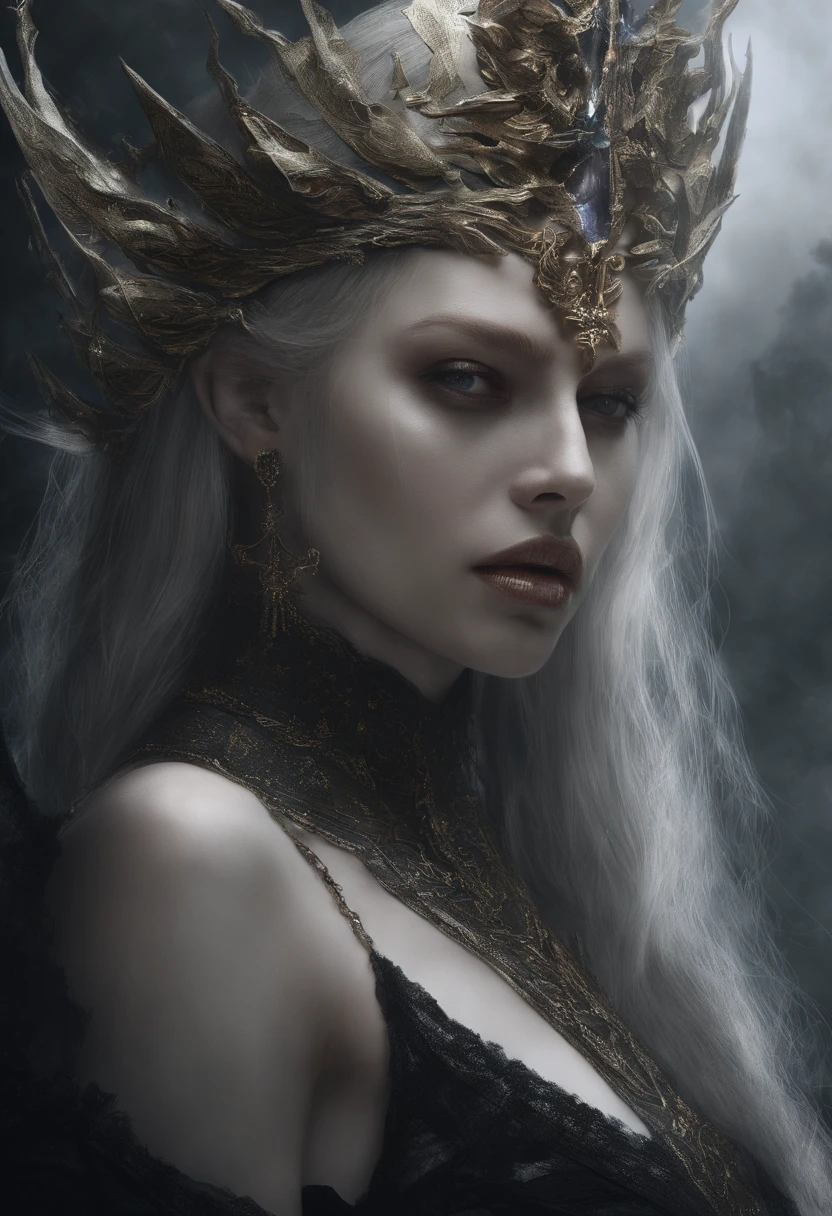 a close up of a woman with a tia on her head, blond-haired princess, Guviz-style artwork, Ross Tran 8 K, a beautiful fantasy empress, 8K high quality detailed art, portrait of an elf queen, 4k highly detailed digital art, beautiful and elegant elf queen, princess portrait, portrait of queen of dark like scarlett witch