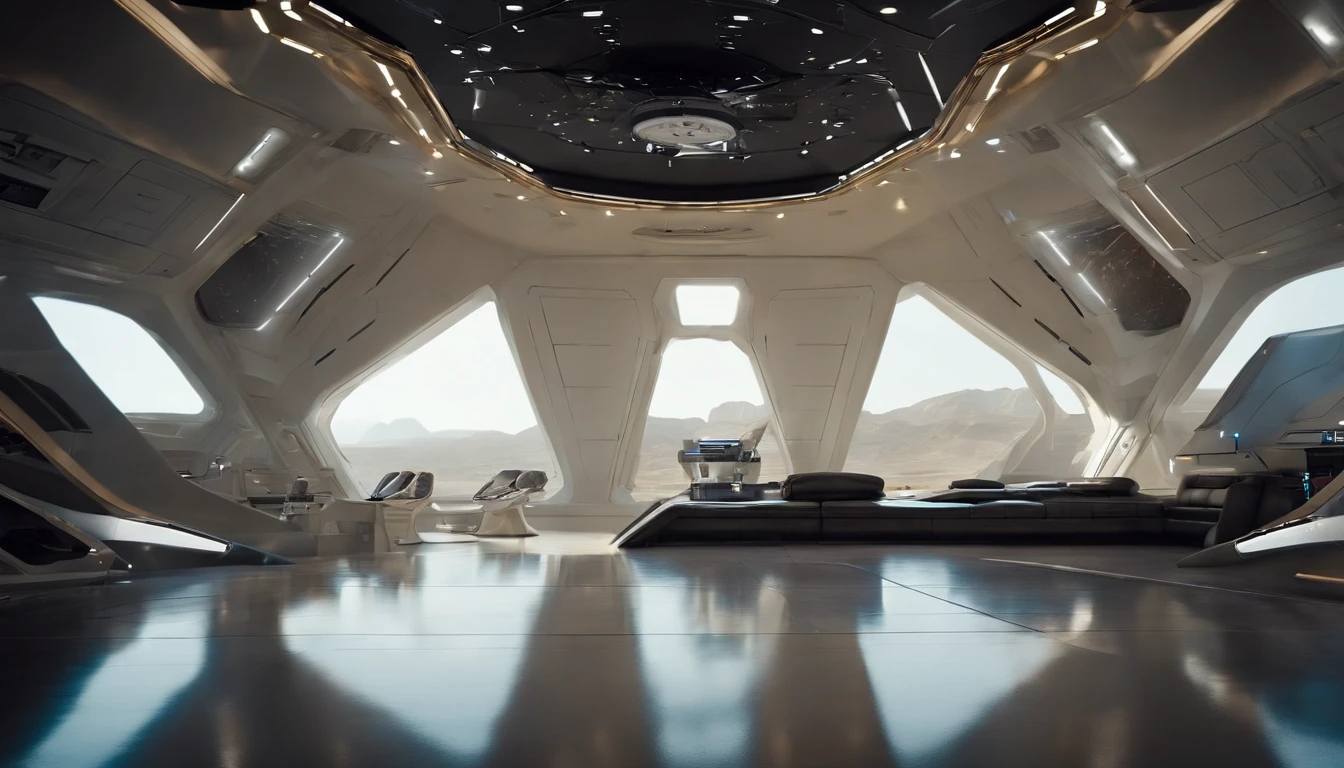 vista de longe ((Apenas uma, unique)) uma nave espacial, Estilo neves de ((star wars)) ((sem aeres)), de lucho, futurista, ((500 metros de comprimento)) ((5 metros, LARGURA)) ((uma aza na direita, uma aza na esquerda))blindagem, futurista, ouro, Branco, metal, Plano. Guerra Futurista, Flying through space ((sem corte)) (8k realista)