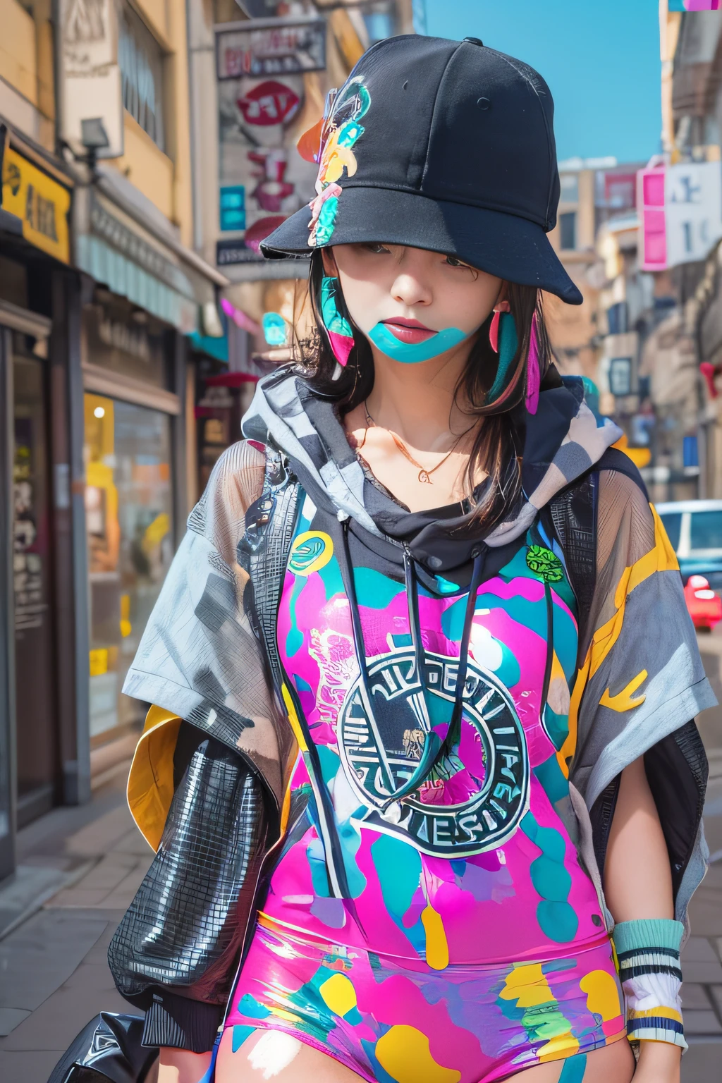 Beautuful Women、onepiece、stylish、Fashionable、In the street、colourfull