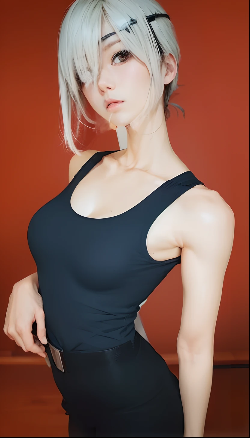 Chainsaw Man's Kwangshi、Make your face beautiful, cool and beautiful。Maintains Tatsuki Fujimoto's style、masterpiece、hightquality