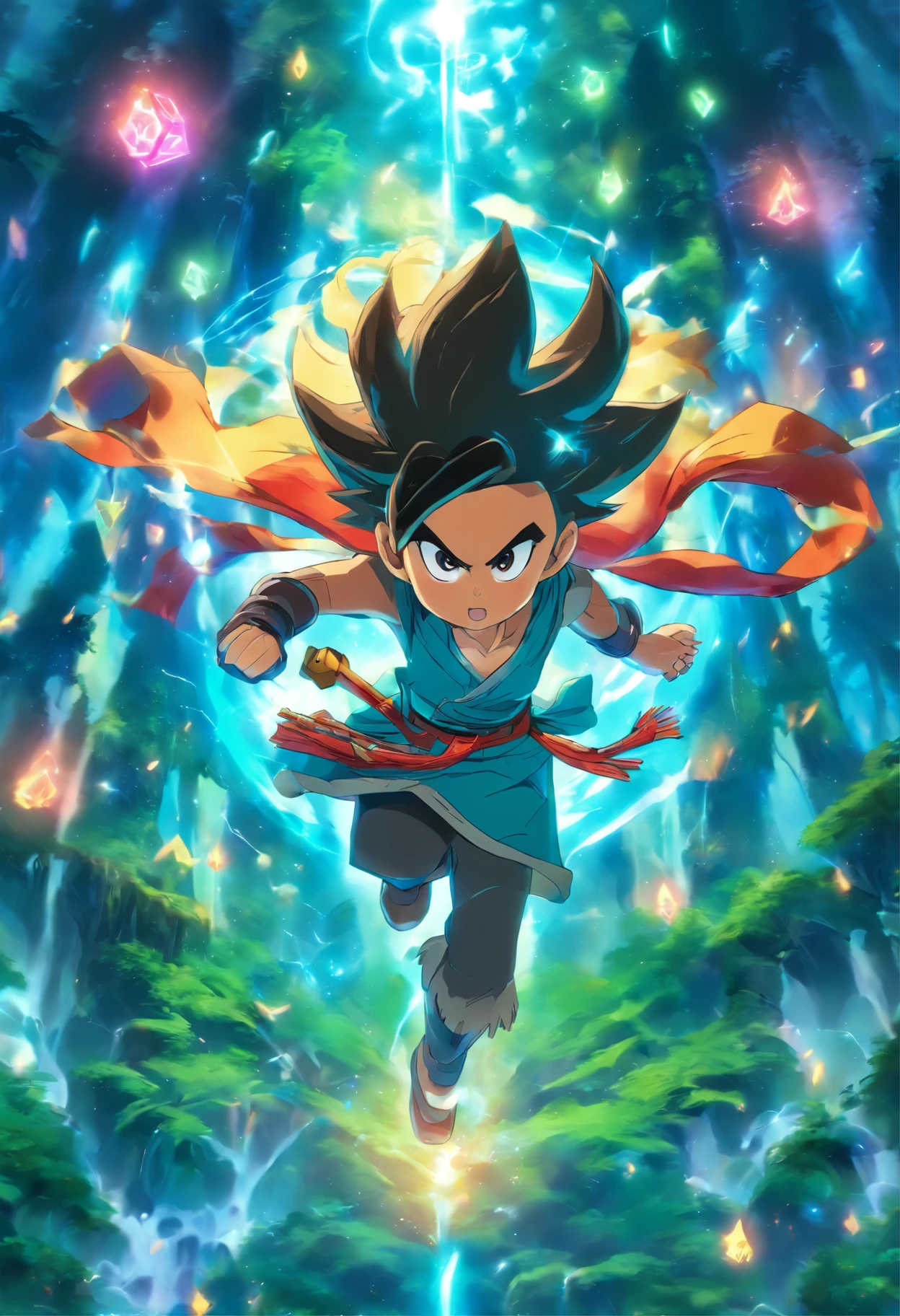 cria uma nova imagem de Mia: Uma arqueira talentosa com um humor indiferente e uma atitude independente. Mia grew up in the lush forests of the kingdom and is passionate about nature. She brings balance to the group with her wisdom and connection to the world around her. Mia is the first to recognize Hiro's potential and helps him unlock the secrets of the amulet, thanks to his intuitive understanding of magic very attractive